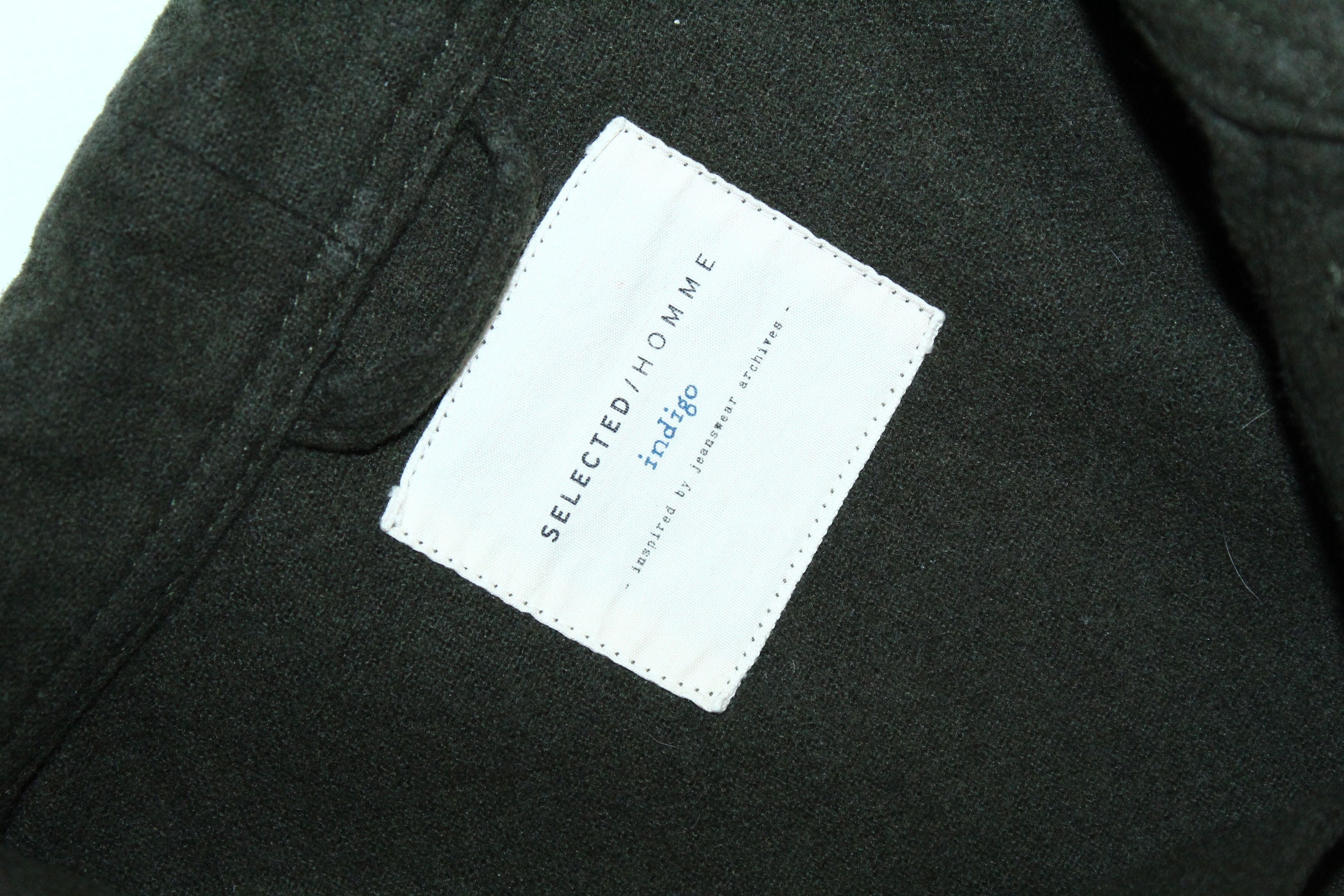 Selected Homme Selected/Home Indigo Archive Wool blend military over shirt Size US M / EU 48-50 / 2 - 6 Thumbnail