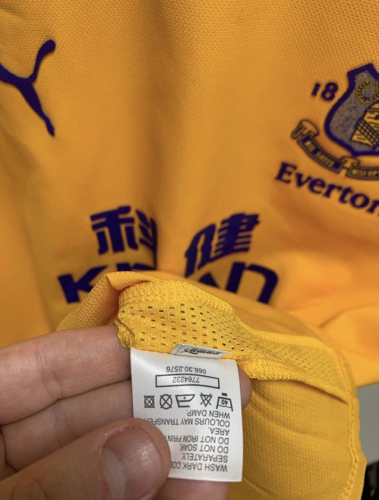 Puma Everton puma soccer jersey S yellow Size US S / EU 44-46 / 1 - 4 Thumbnail