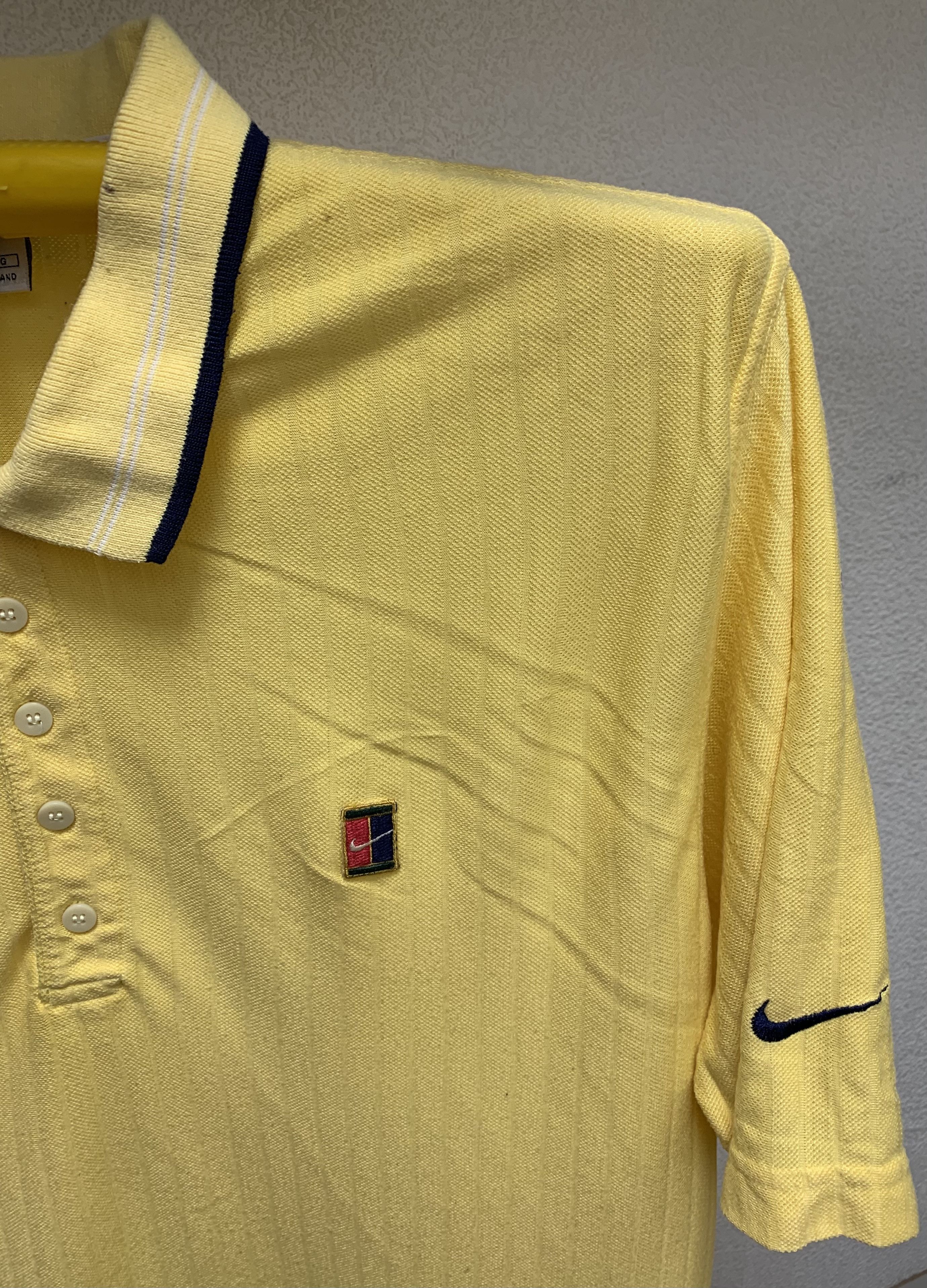 Vintage Nike court challenger vintage Yellow Polo Xl-Xxl red tags Size US XXL / EU 58 / 5 - 2 Thumbnail