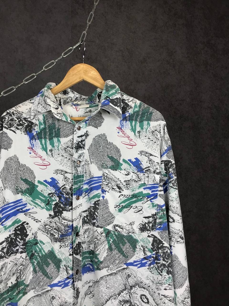 Vintage Crazy Hawaiian vintage overprinted street fashion shirt Size US XL / EU 56 / 4 - 2 Thumbnail