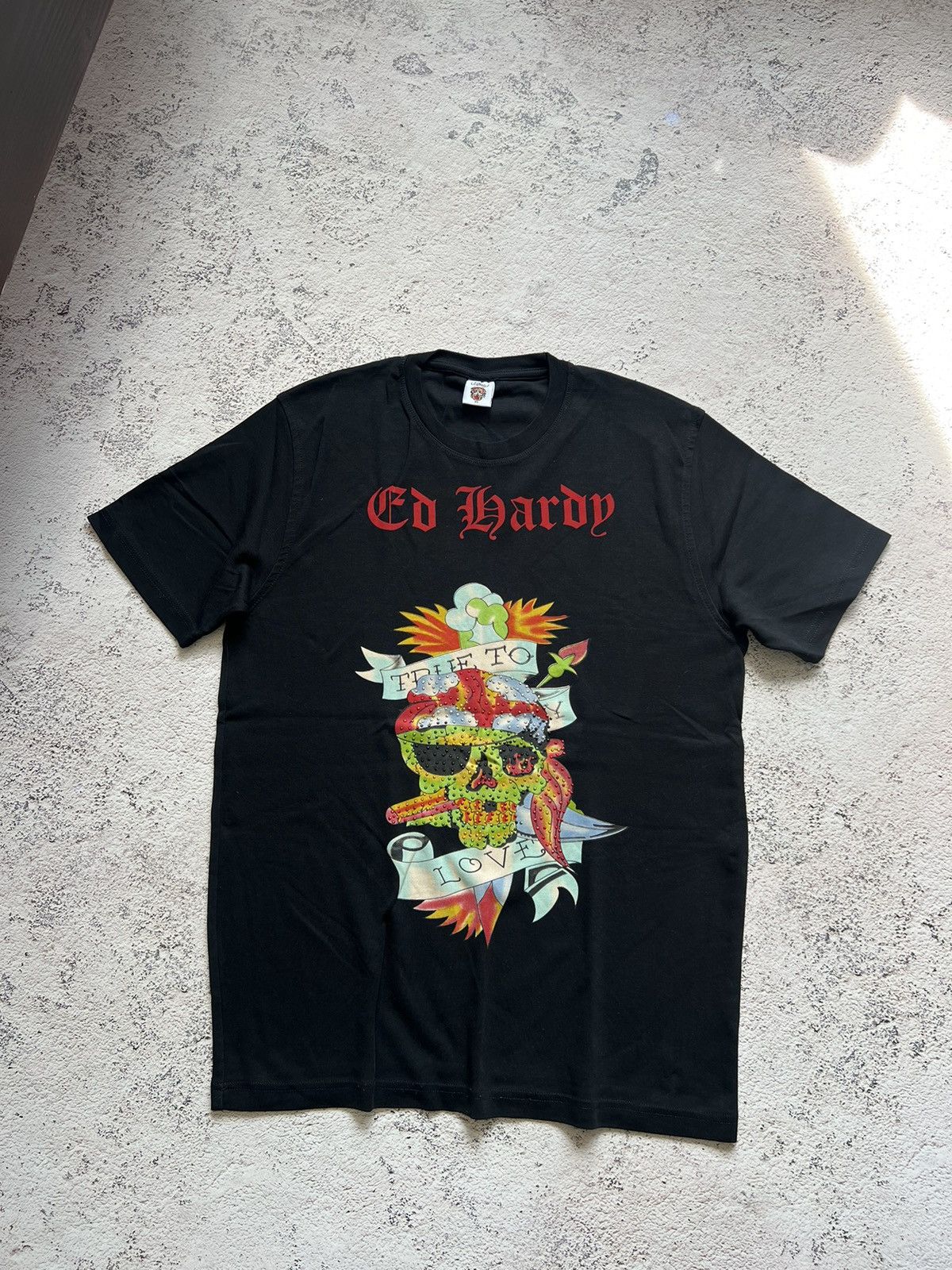 Christian Audigier × Ed Hardy × Vintage Vintage Y2K Ed Hardy by Christian Audigier Tee Shirt Size US L / EU 52-54 / 3 - 2 Thumbnail