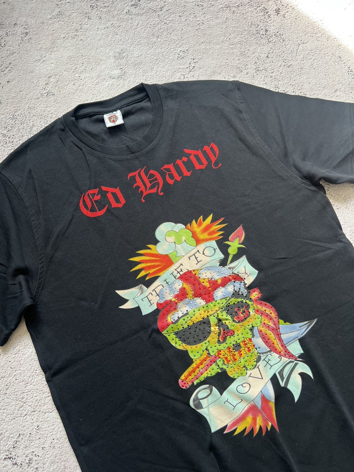 Christian Audigier × Ed Hardy × Vintage Vintage Y2K Ed Hardy by Christian Audigier Tee Shirt Size US L / EU 52-54 / 3 - 6 Thumbnail