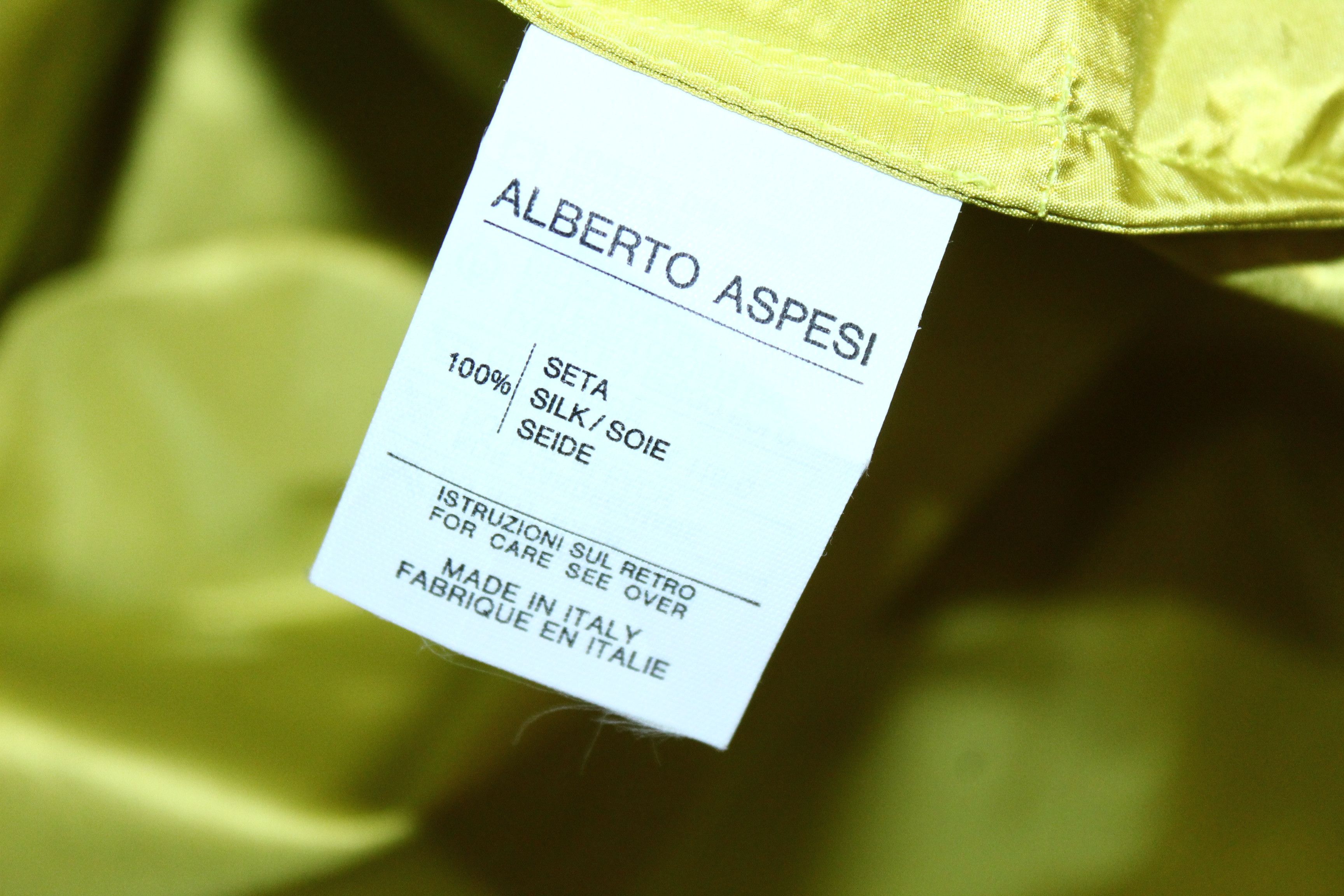 Aspesi Crazy DOPE💥 ASPESI Neon Satin Silk Hidden Zip Overshirt Size US S / EU 44-46 / 1 - 5 Thumbnail
