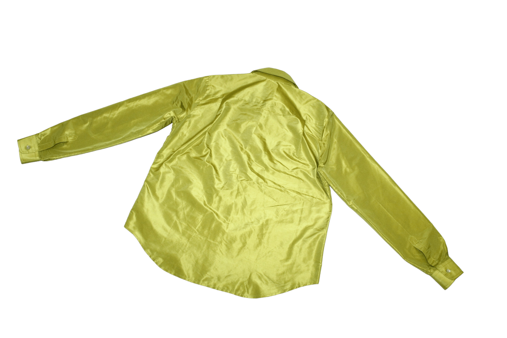 Aspesi Crazy DOPE💥 ASPESI Neon Satin Silk Hidden Zip Overshirt Size US S / EU 44-46 / 1 - 7 Thumbnail