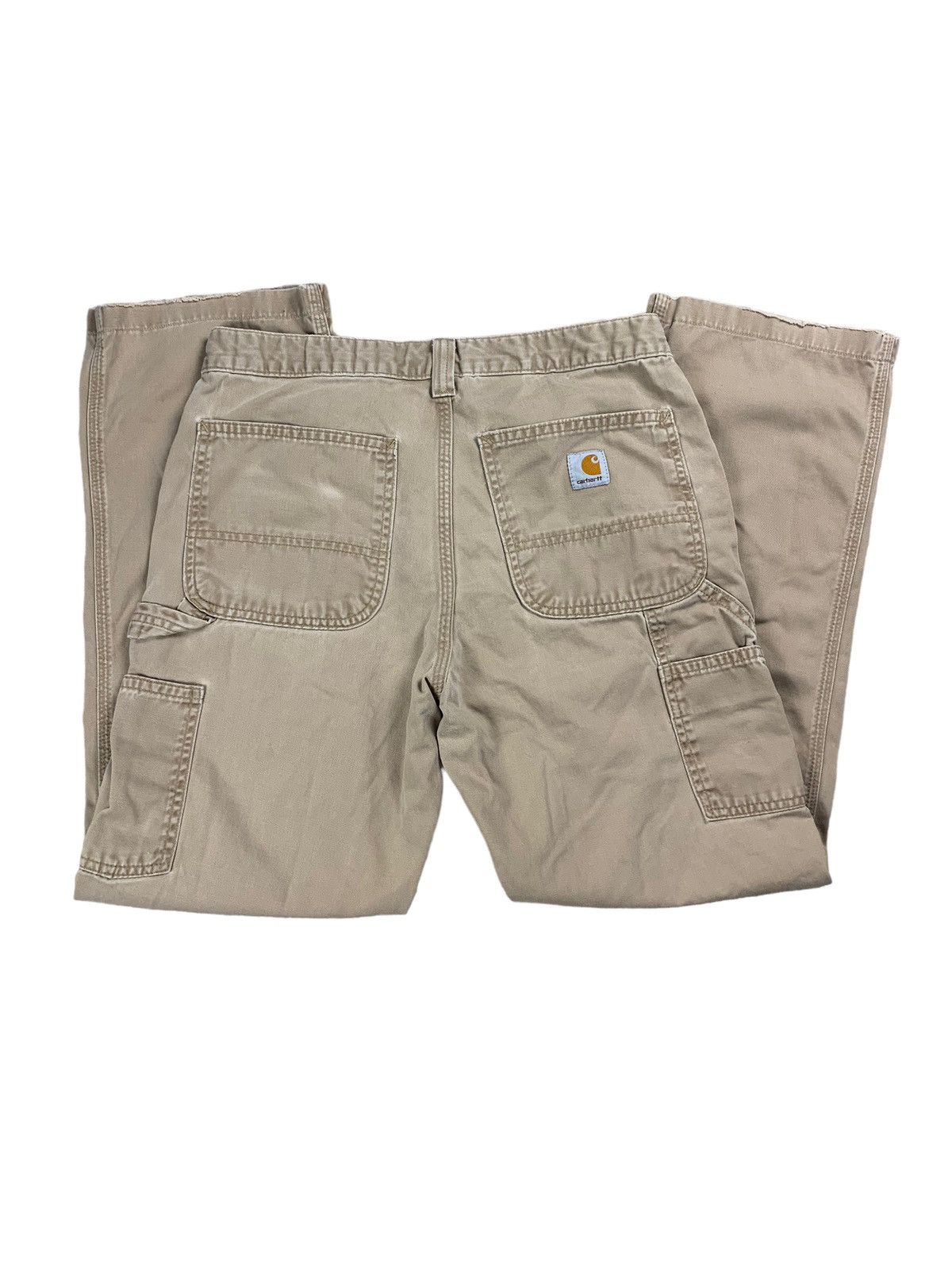 Carhartt × Vintage VINTAGE BROWN CARHARTT ESSENTIAL SINGLE KNEE PANTS Size US 31 - 1 Thumbnail
