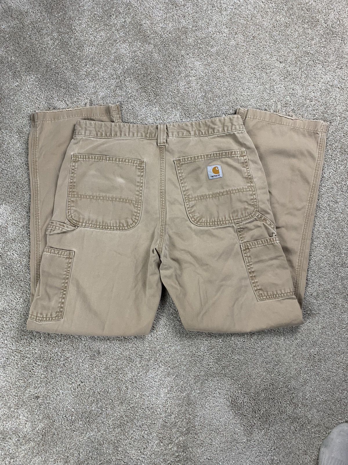 Carhartt × Vintage VINTAGE BROWN CARHARTT ESSENTIAL SINGLE KNEE PANTS Size US 31 - 5 Thumbnail