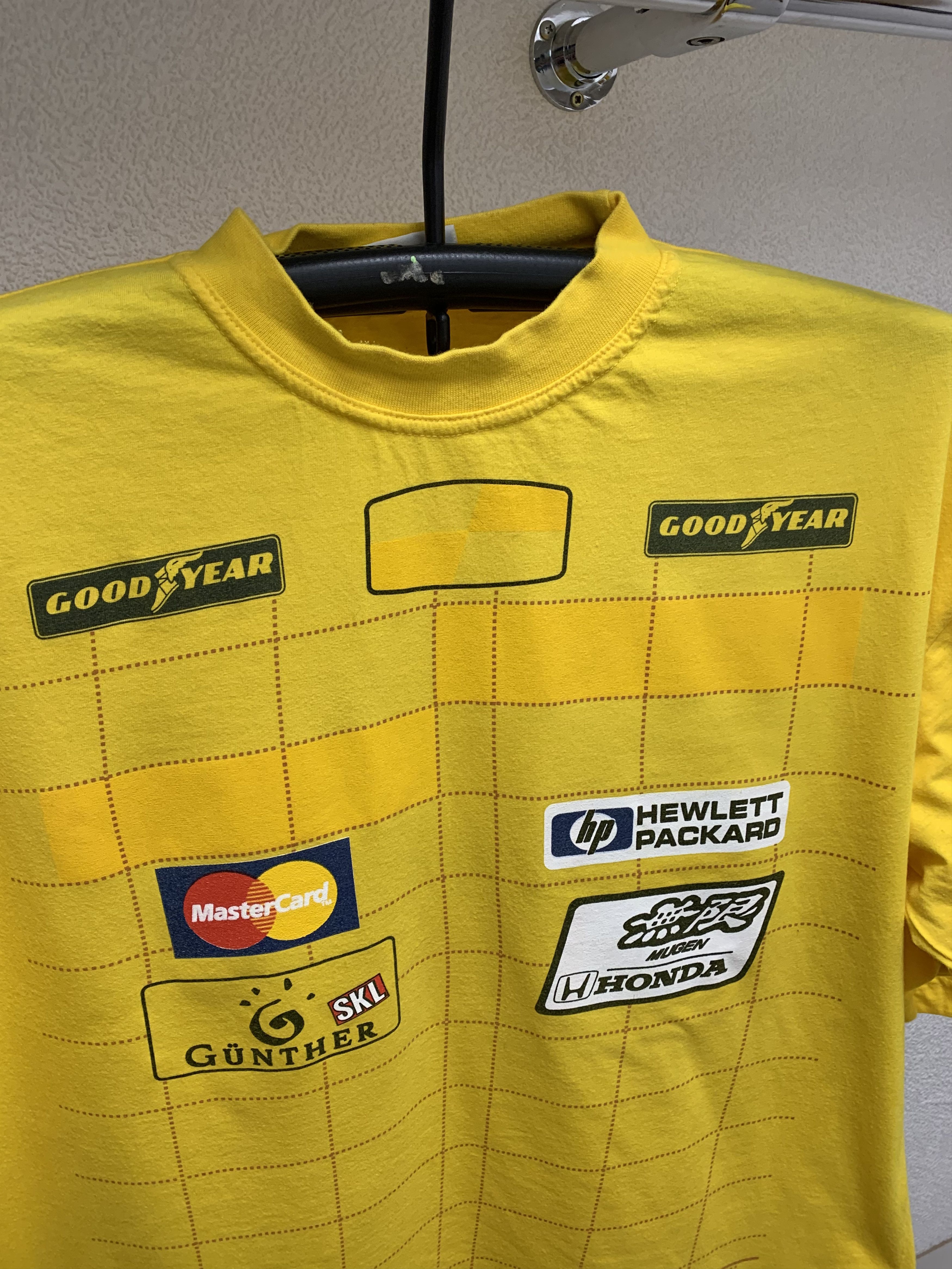 Honda Ralf Schumacher vintage xxl yellow t-shirt Honda MasterCard Size US XXL / EU 58 / 5 - 2 Thumbnail