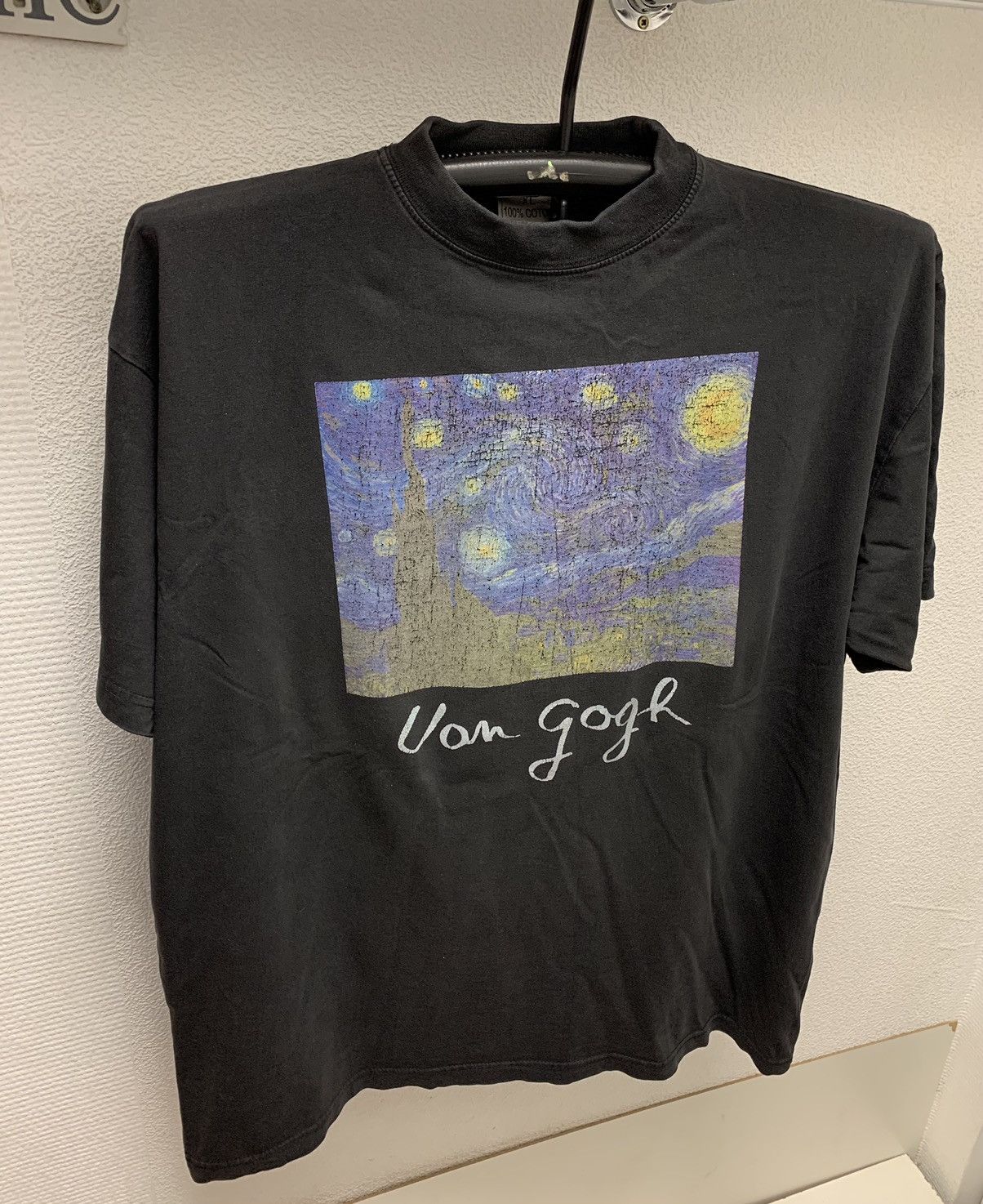 Vintage Van Gogh vintage 1990th black t-shirt Xl art designer Size US XL / EU 56 / 4 - 1 Thumbnail