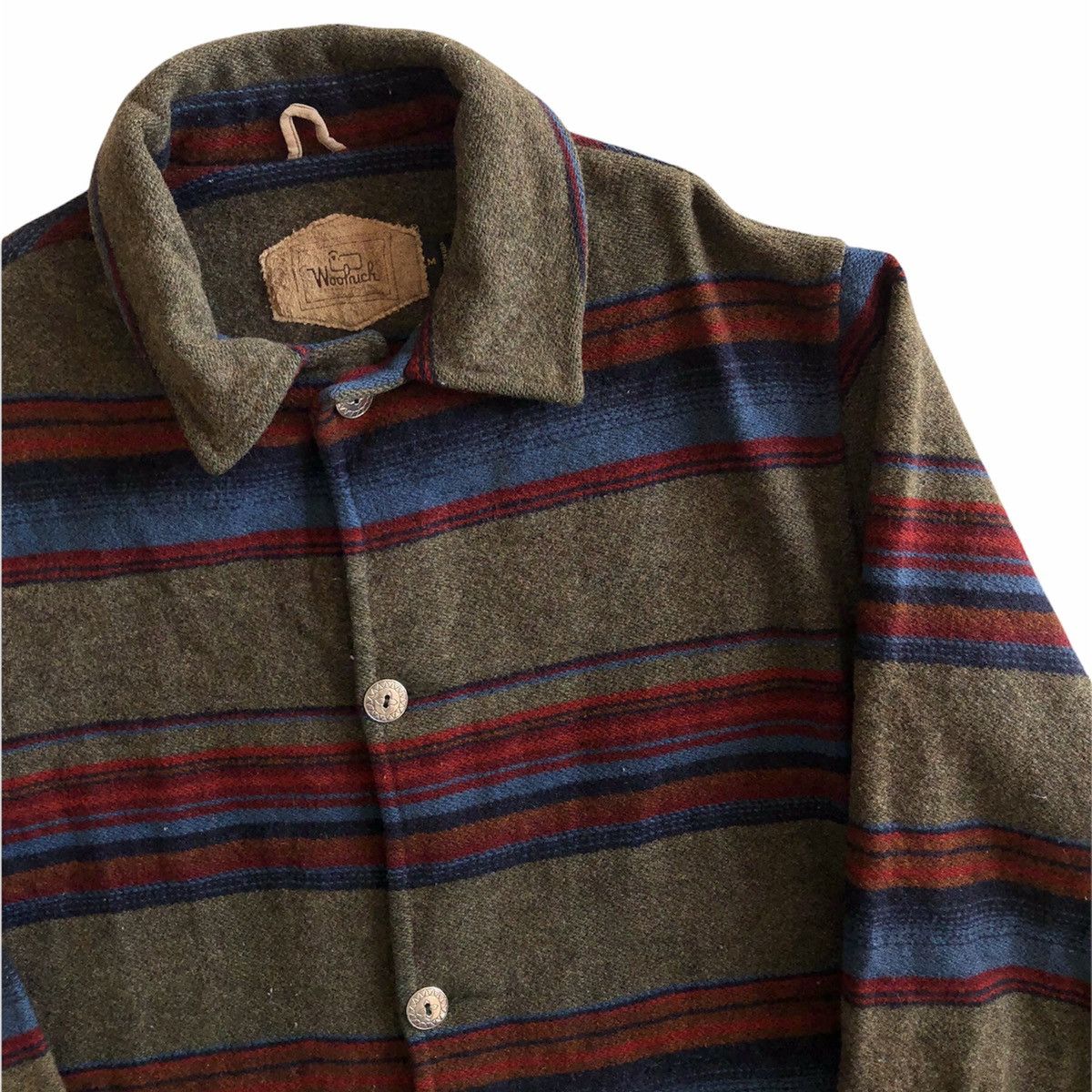 Woolrich Woolen Mills Vintage 80's Woolrich Navajo Chimayo Coat Jacket Size US L / EU 52-54 / 3 - 3 Thumbnail