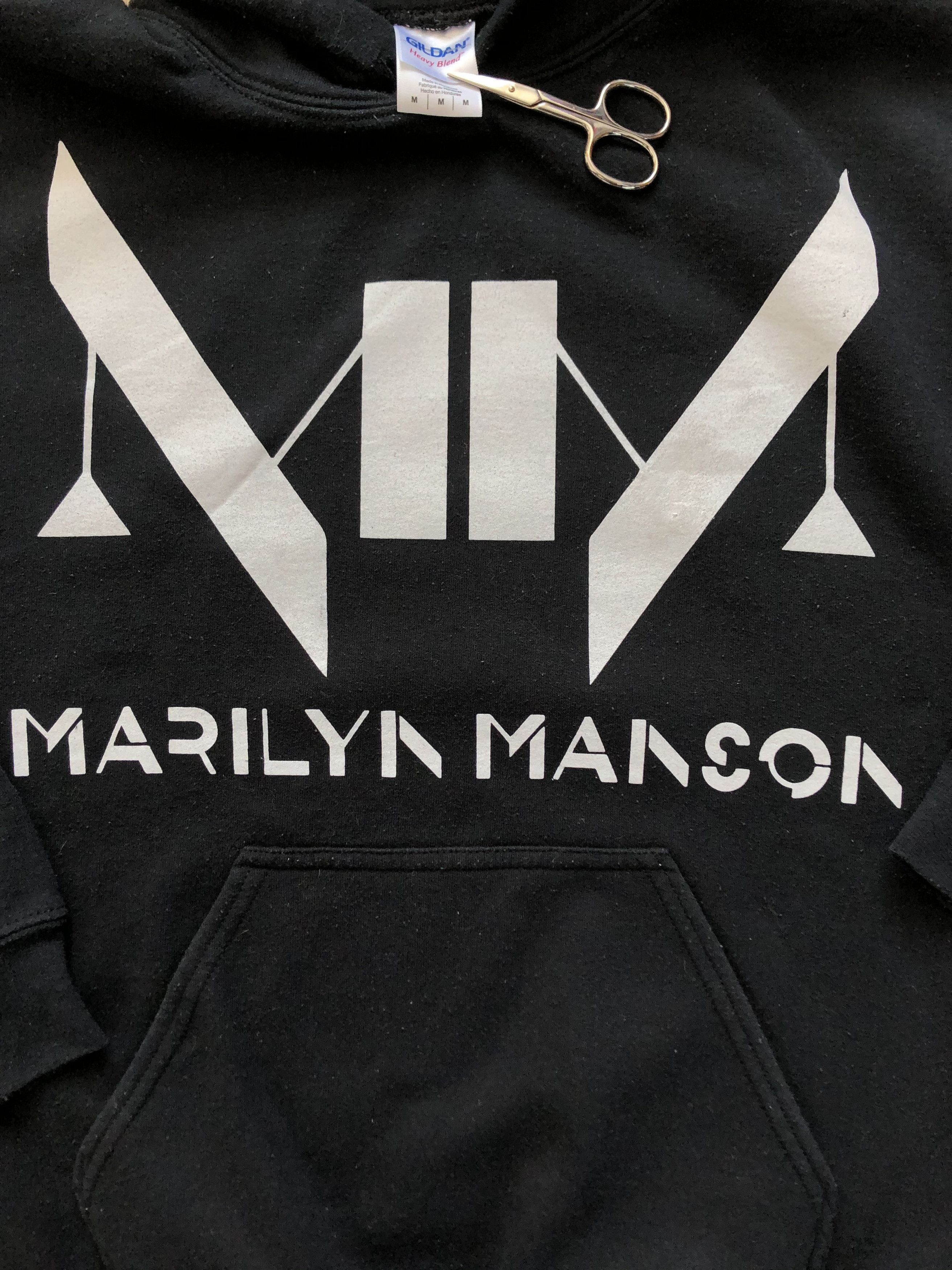 Marilyn Manson × Vintage Vintage Marilyn Manson Hoodie Sweatshirt Band Y2k Hype Size US M / EU 48-50 / 2 - 4 Thumbnail