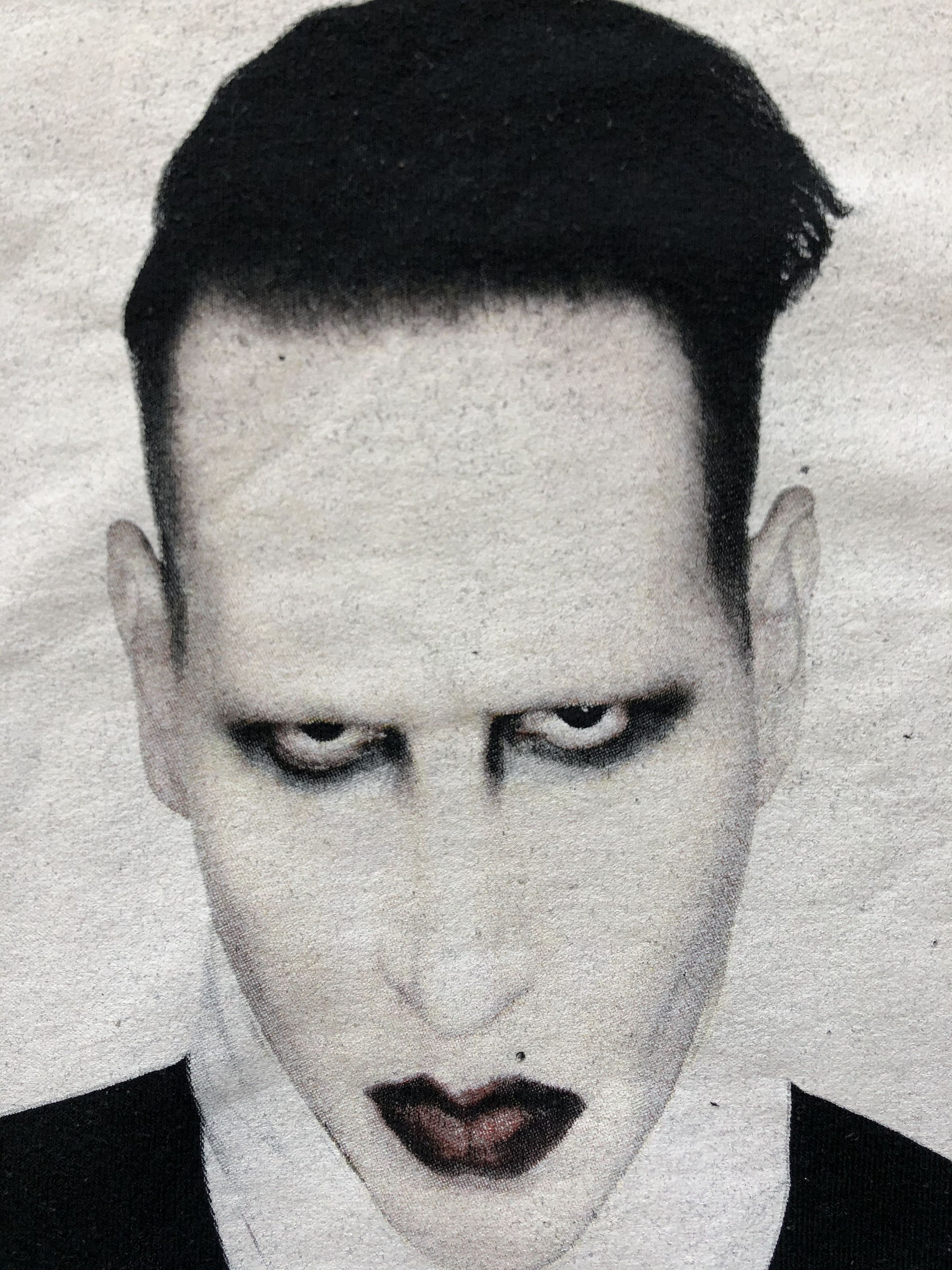Marilyn Manson × Vintage Vintage Marilyn Manson Hoodie Sweatshirt Band Y2k Hype Size US M / EU 48-50 / 2 - 11 Thumbnail