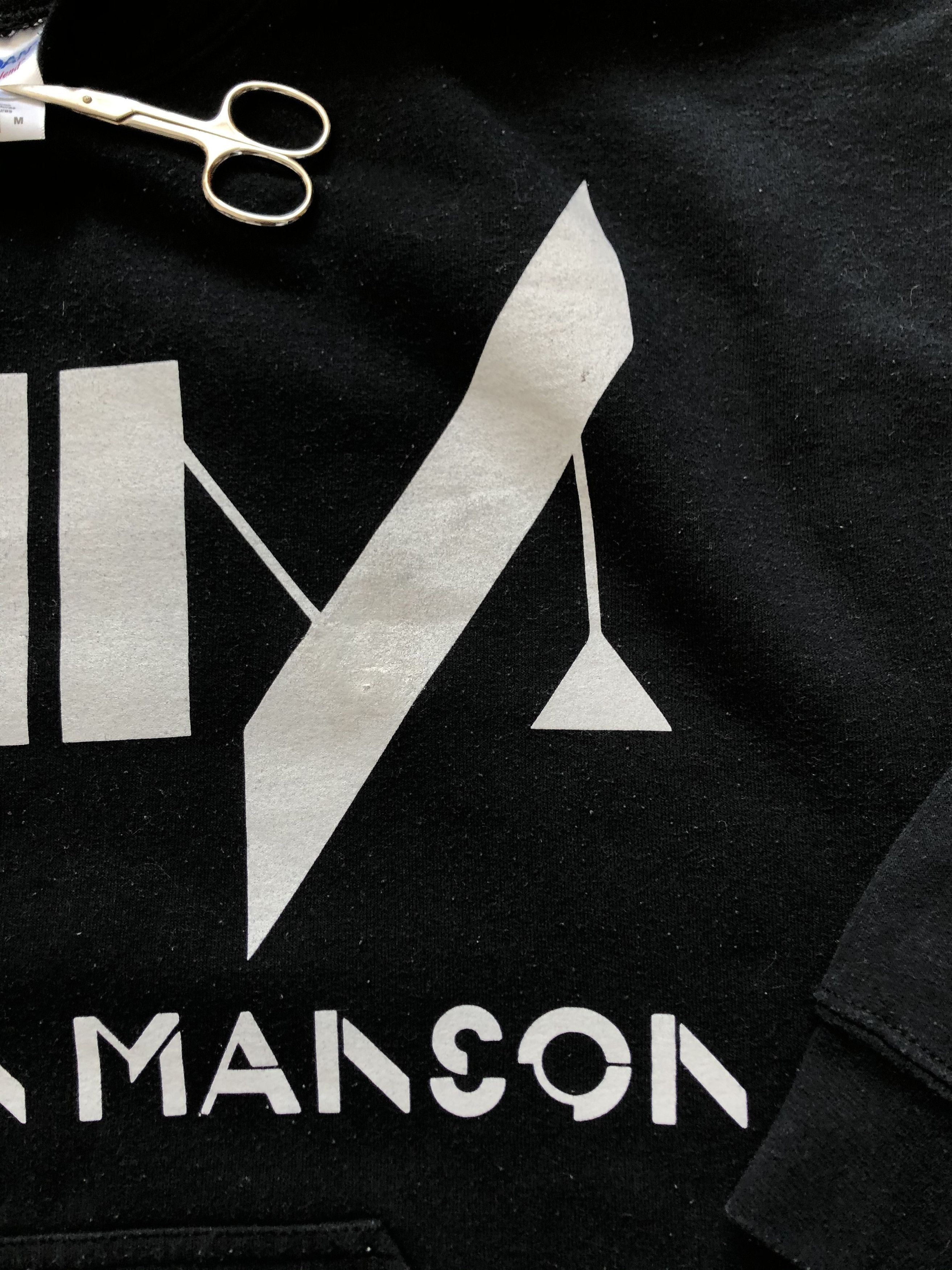 Marilyn Manson × Vintage Vintage Marilyn Manson Hoodie Sweatshirt Band Y2k Hype Size US M / EU 48-50 / 2 - 7 Thumbnail