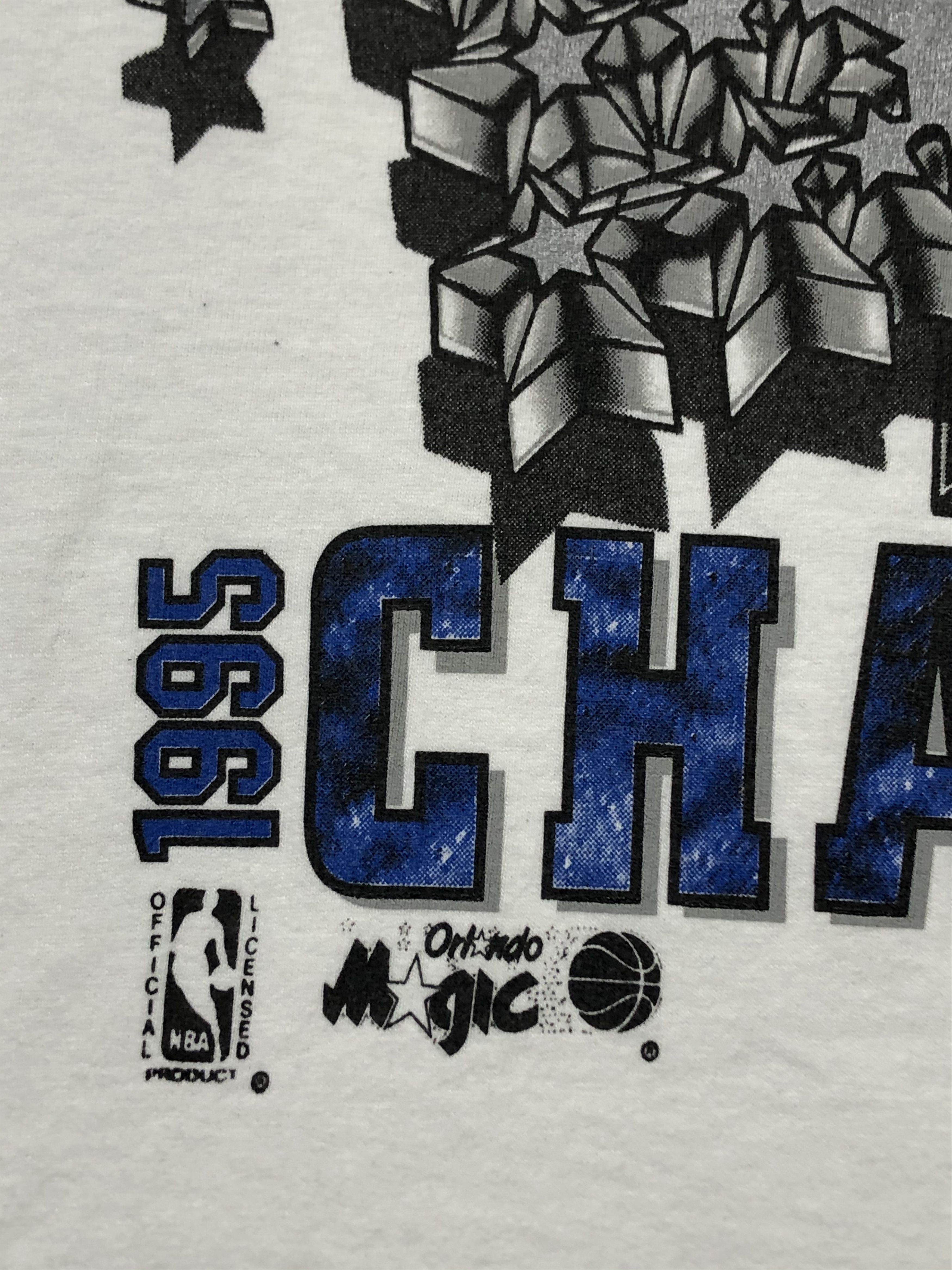 NBA × Vintage Vintage Orlando Magic NBA Tee Shirt Magic Johnson Y2K Drill Size US XL / EU 56 / 4 - 3 Thumbnail