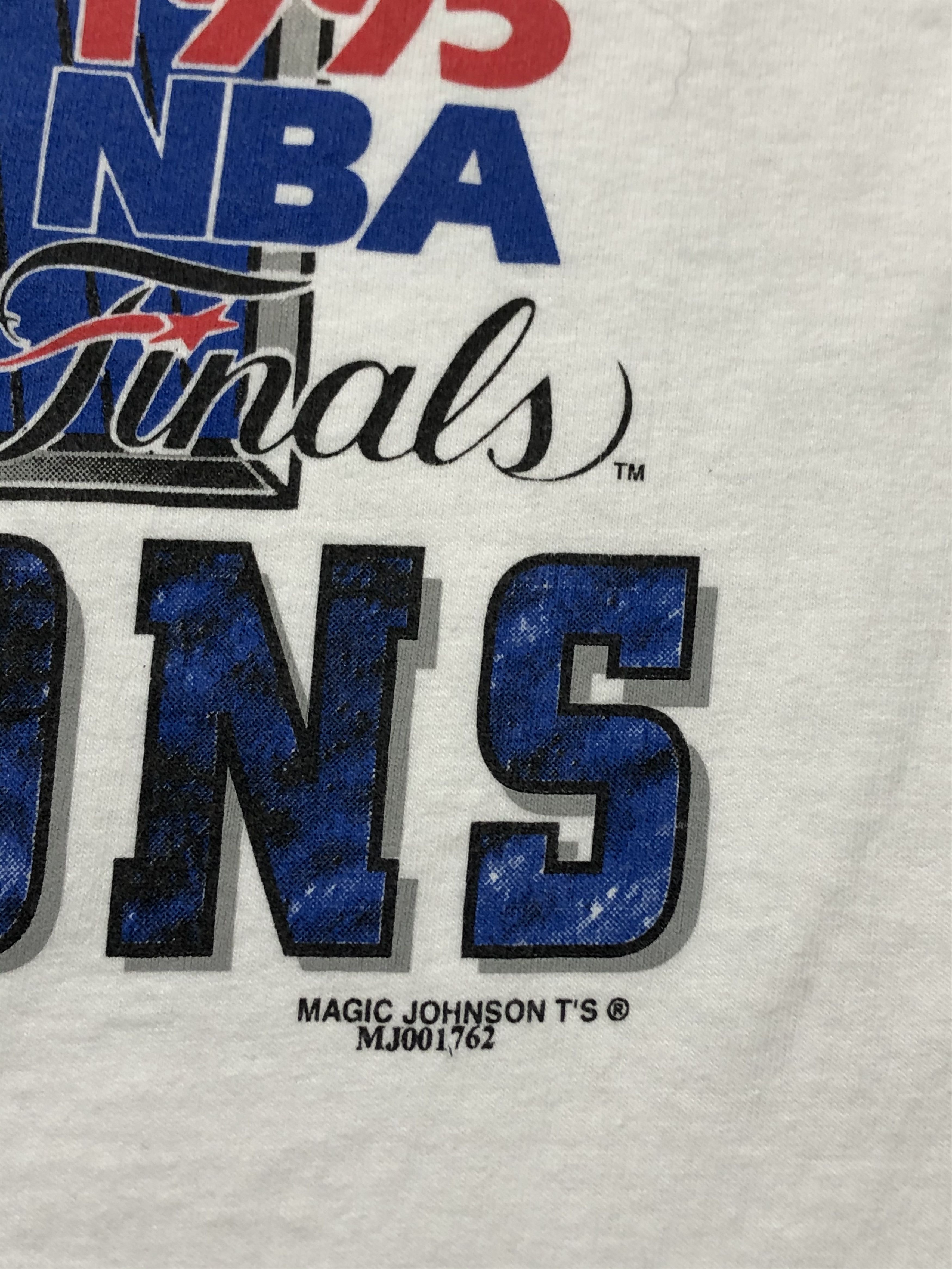 NBA × Vintage Vintage Orlando Magic NBA Tee Shirt Magic Johnson Y2K Drill Size US XL / EU 56 / 4 - 4 Thumbnail