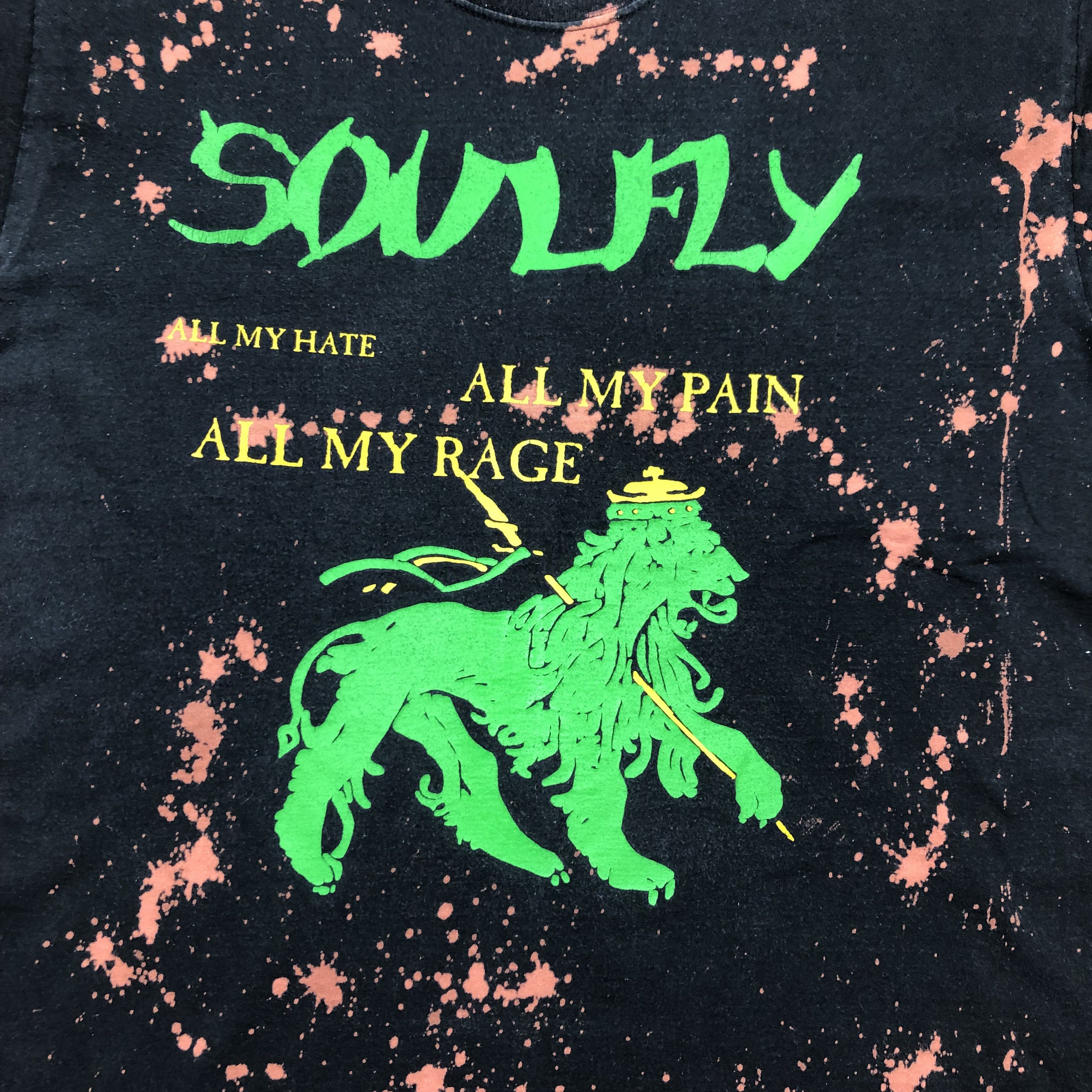 Band Tees × Vintage Soulfly Vintage shirt Tee Jersey Rare Y2K Hype Drill Size US M / EU 48-50 / 2 - 3 Thumbnail