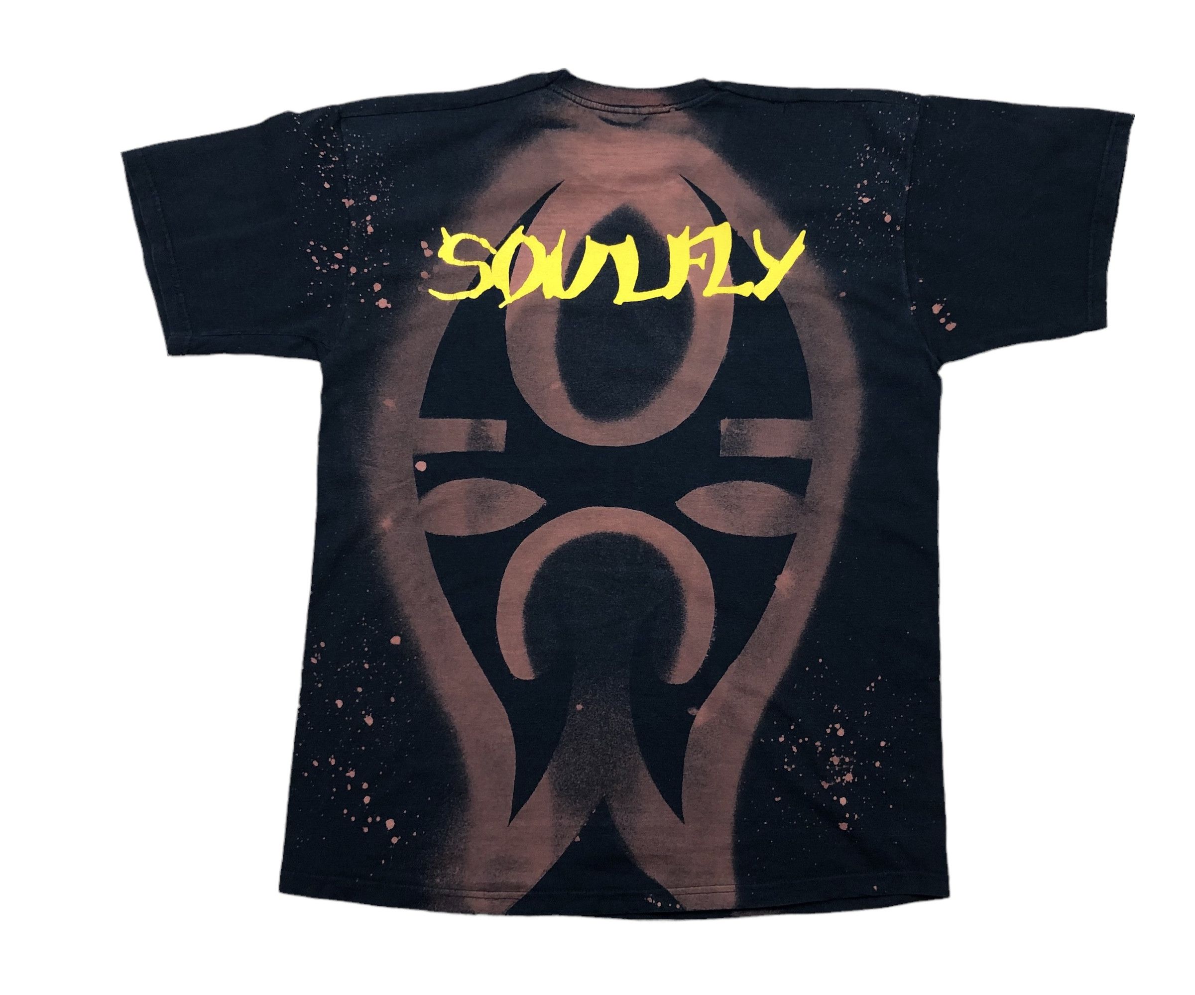 Band Tees × Vintage Soulfly Vintage shirt Tee Jersey Rare Y2K Hype Drill Size US M / EU 48-50 / 2 - 2 Thumbnail