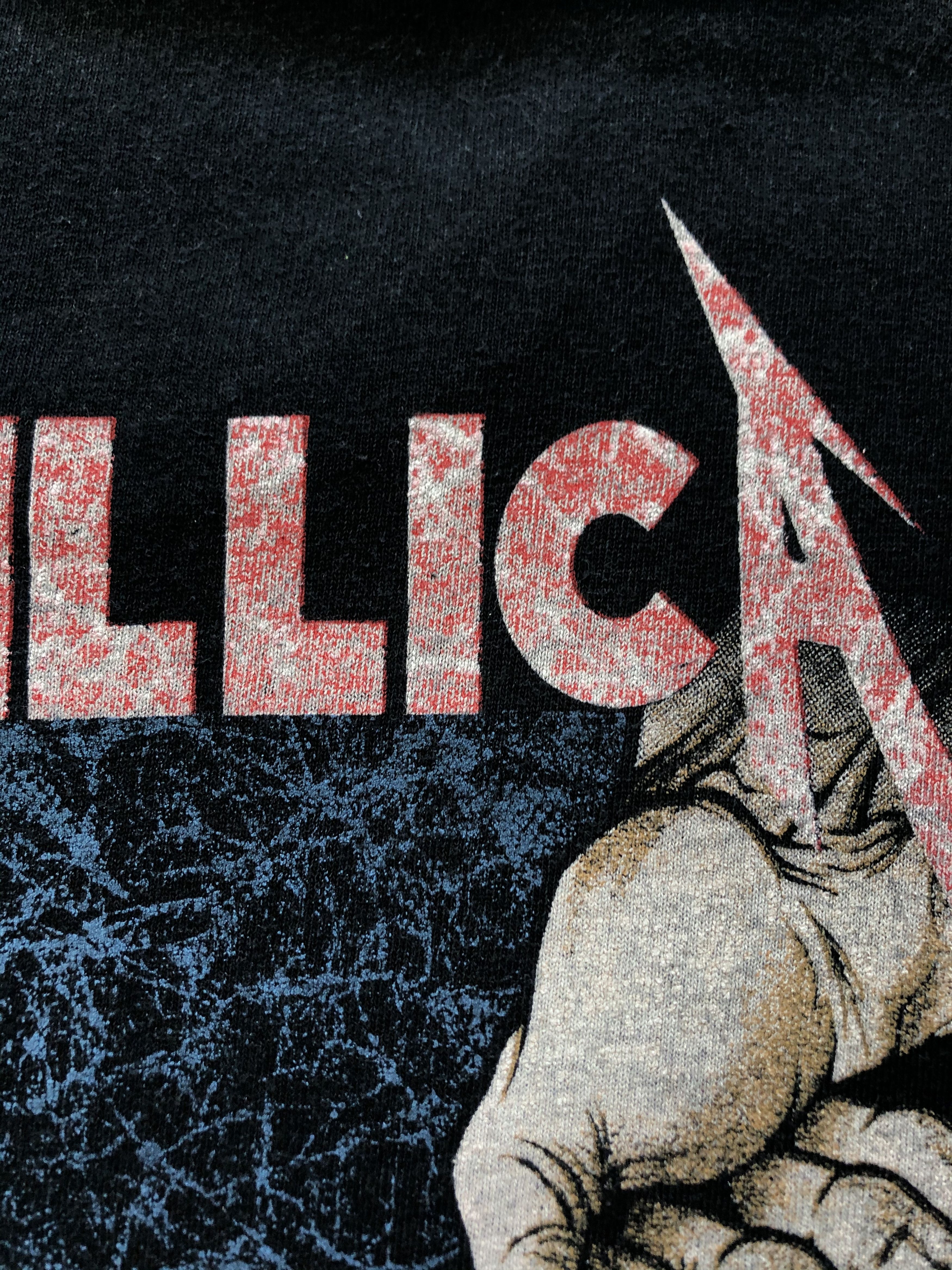 Band Tees × Metallica × Vintage Vintage Metallica Band Justice for All Gildan Tee Y2K Drill Size US XL / EU 56 / 4 - 18 Thumbnail