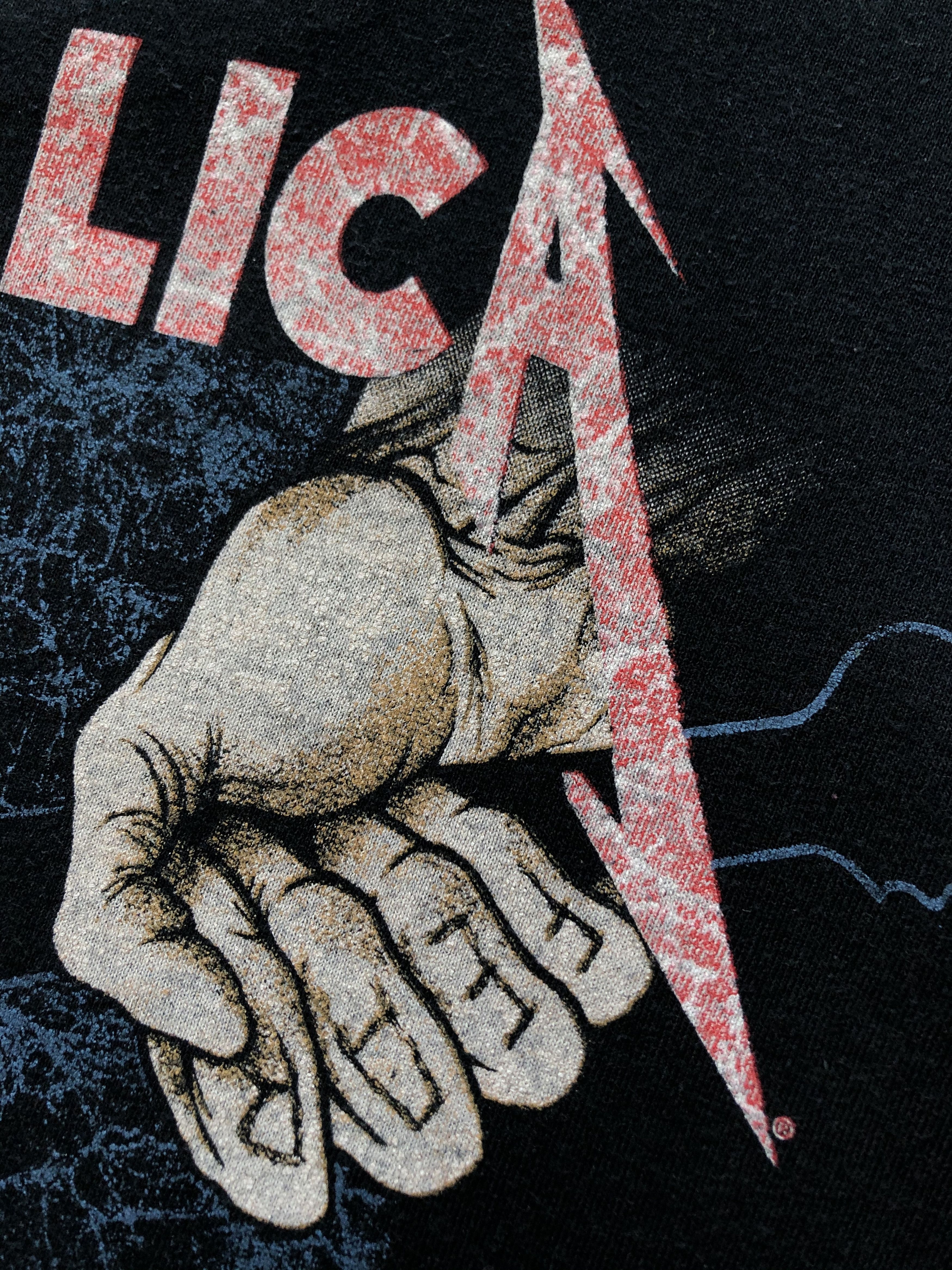 Band Tees × Metallica × Vintage Vintage Metallica Band Justice for All Gildan Tee Y2K Drill Size US XL / EU 56 / 4 - 16 Thumbnail
