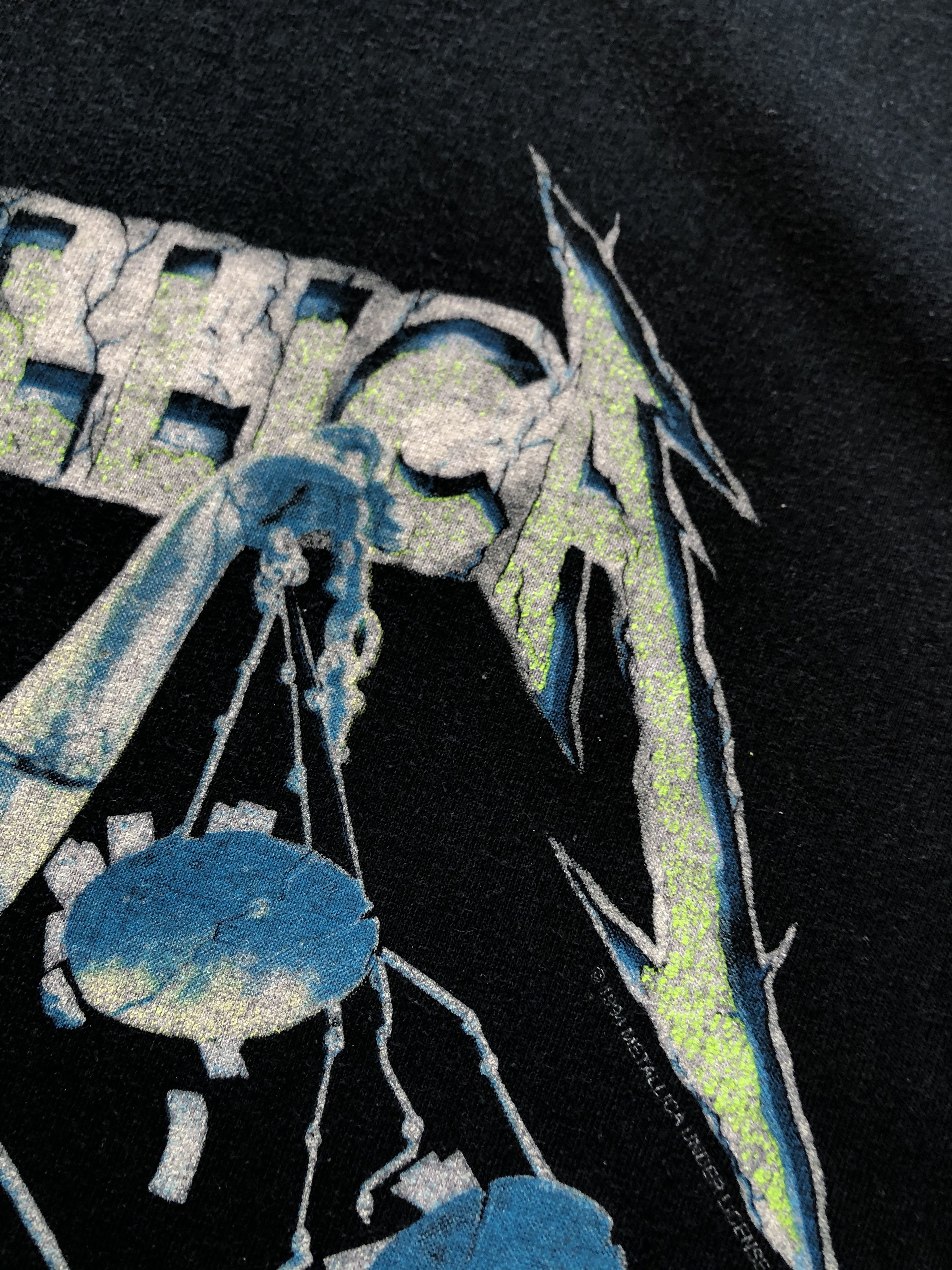 Band Tees × Metallica × Vintage Vintage Metallica Band Justice for All Gildan Tee Y2K Drill Size US XL / EU 56 / 4 - 10 Thumbnail