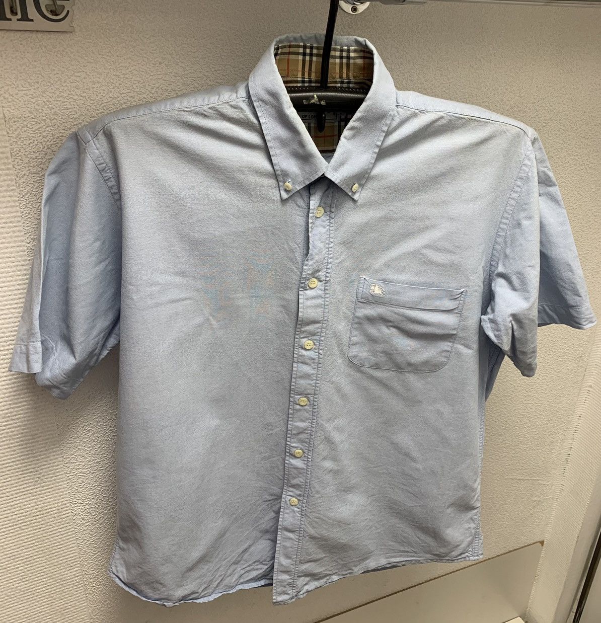 Burberry Burberry’s Burberry vintage shirt monogram collar L sz Size US L / EU 52-54 / 3 - 1 Thumbnail