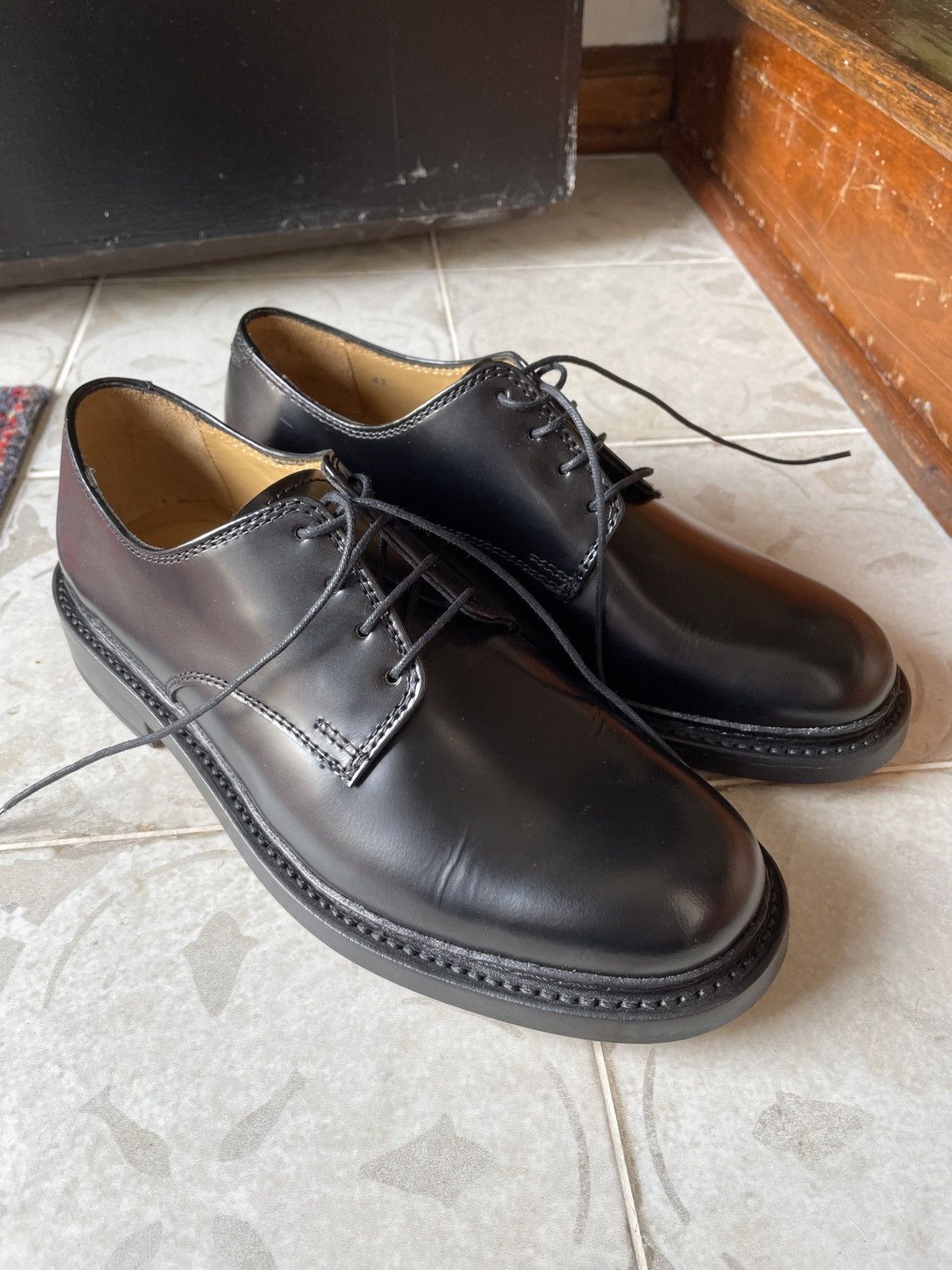 Our Legacy OUR LEGACY Uniform Parade Black Leather Derby Our Legacy OUR LEGACY Uniform Parade Black Leather Derby