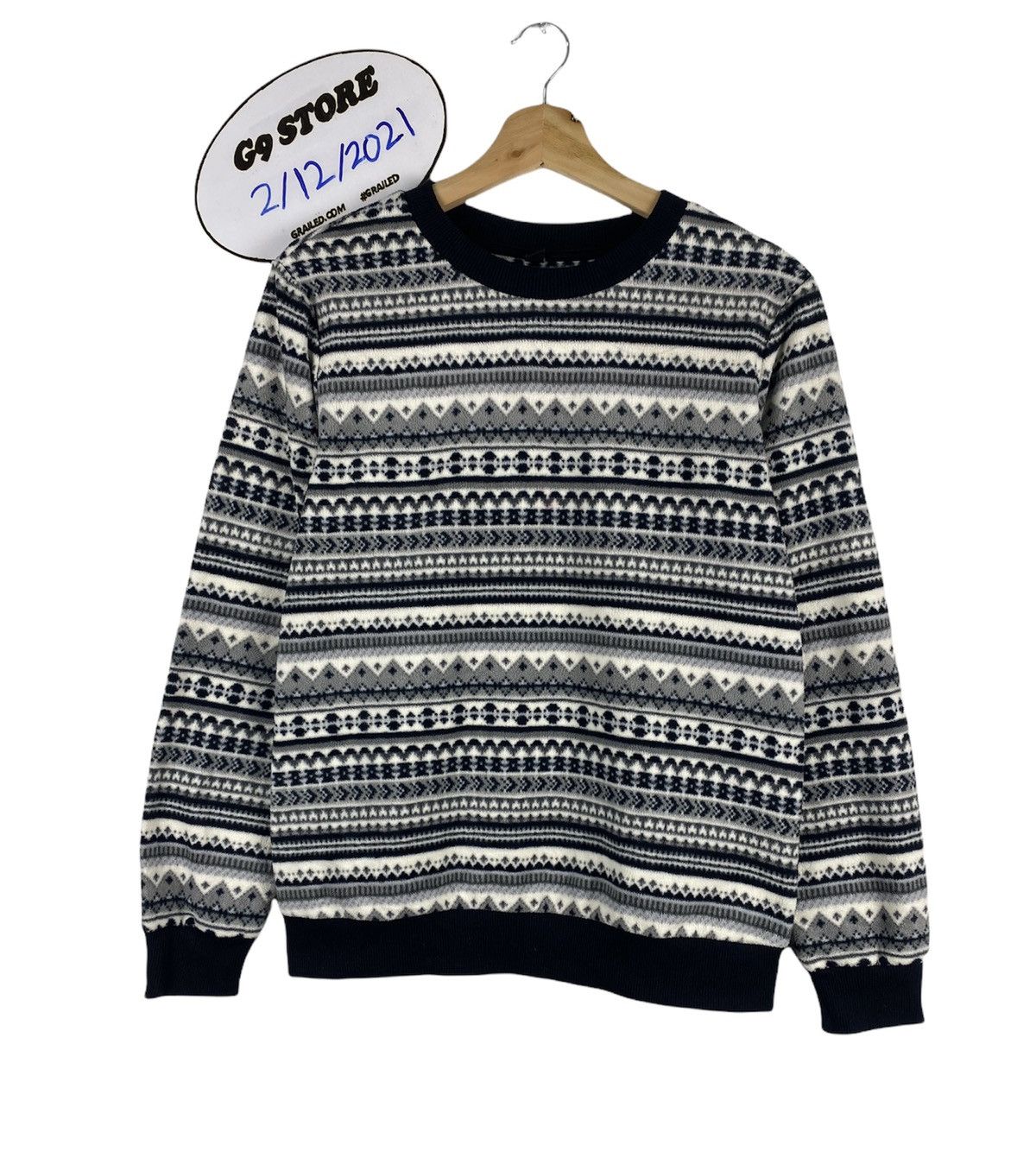 Japanese Brand STEAL 🔥 Uniqlo Brand Aztec Navajo Design Native Sweatshirt Size XL / US 12-14 / IT 48-50 - 1 Thumbnail