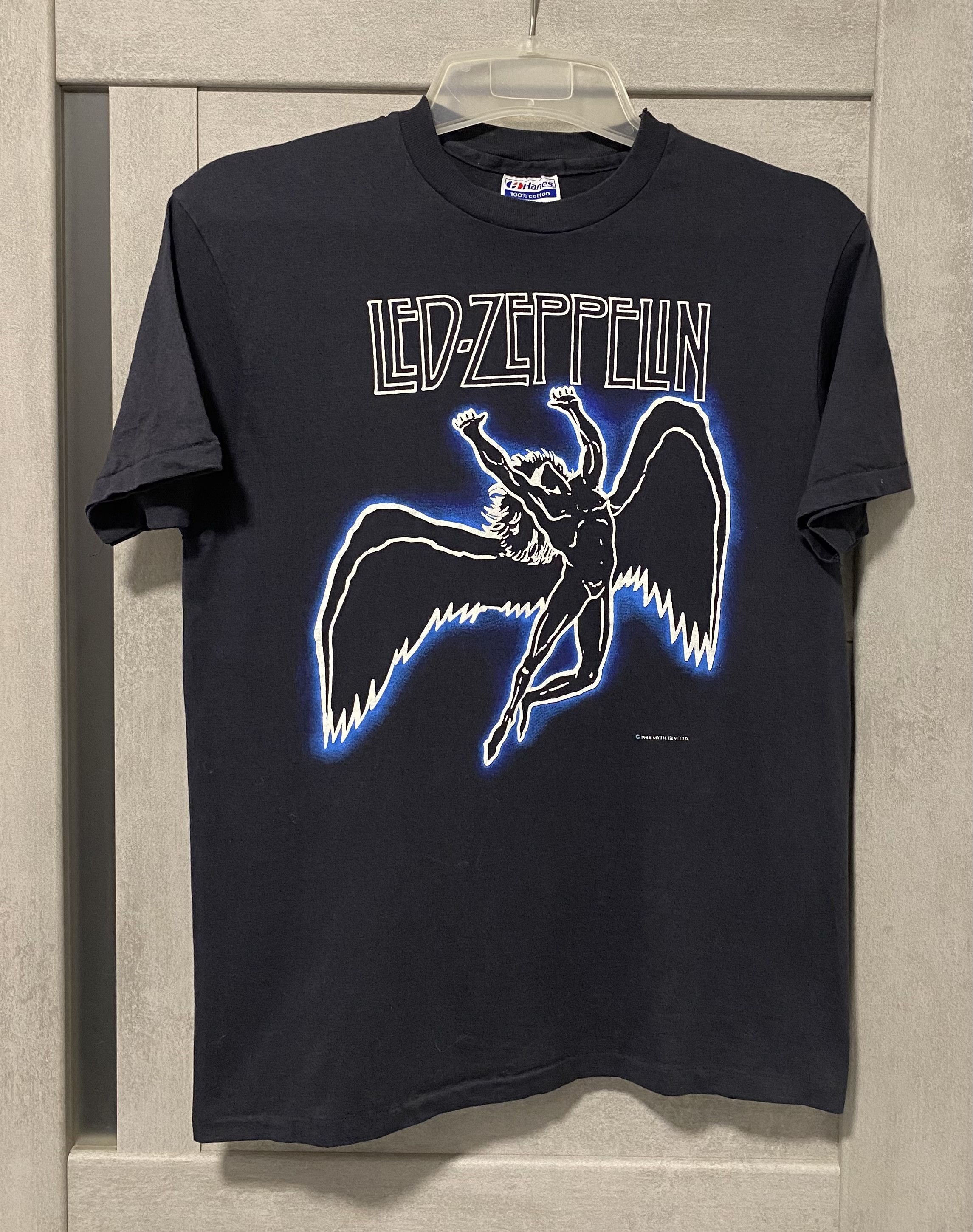 RARe Vintage 1984 Led Zeppelin icarus Zoso tour t-shirt
