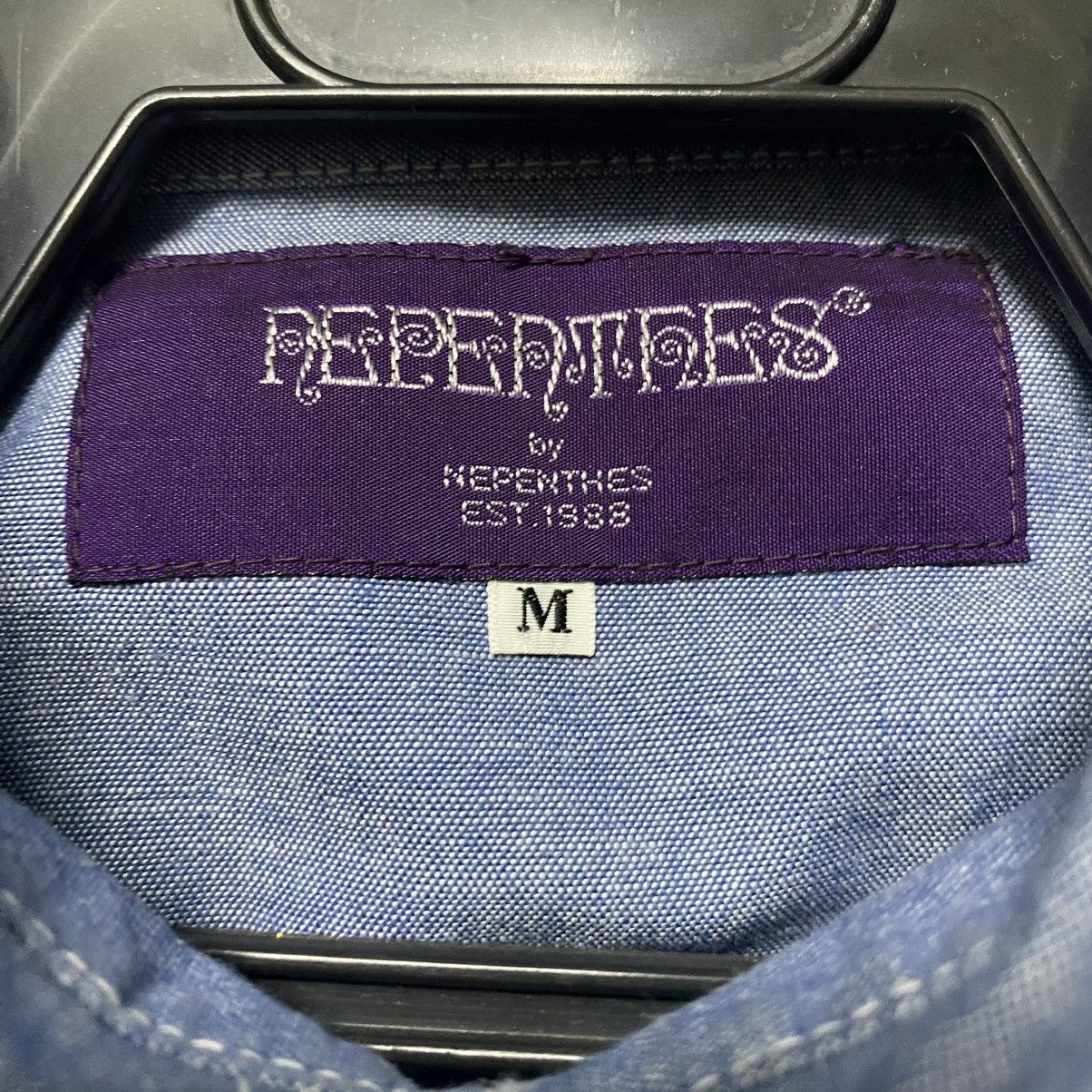 Nepenthes Needles By Nepenthes Chambray Embroidery Oversized Size US M / EU 48-50 / 2 - 14 Thumbnail