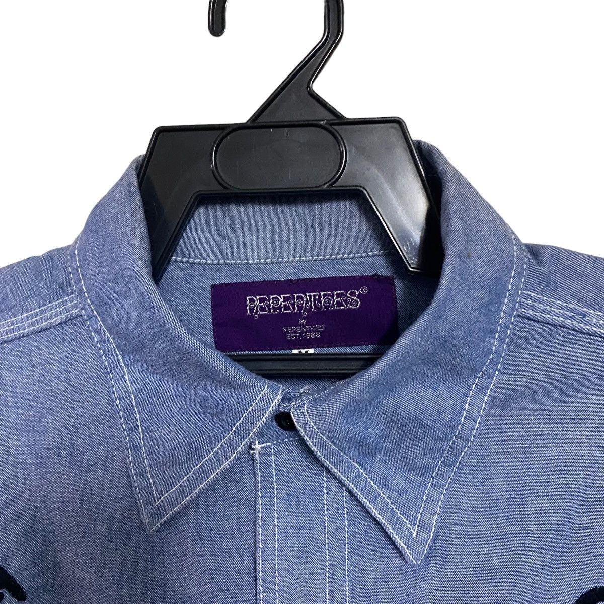 Nepenthes Needles By Nepenthes Chambray Embroidery Oversized Size US M / EU 48-50 / 2 - 9 Thumbnail