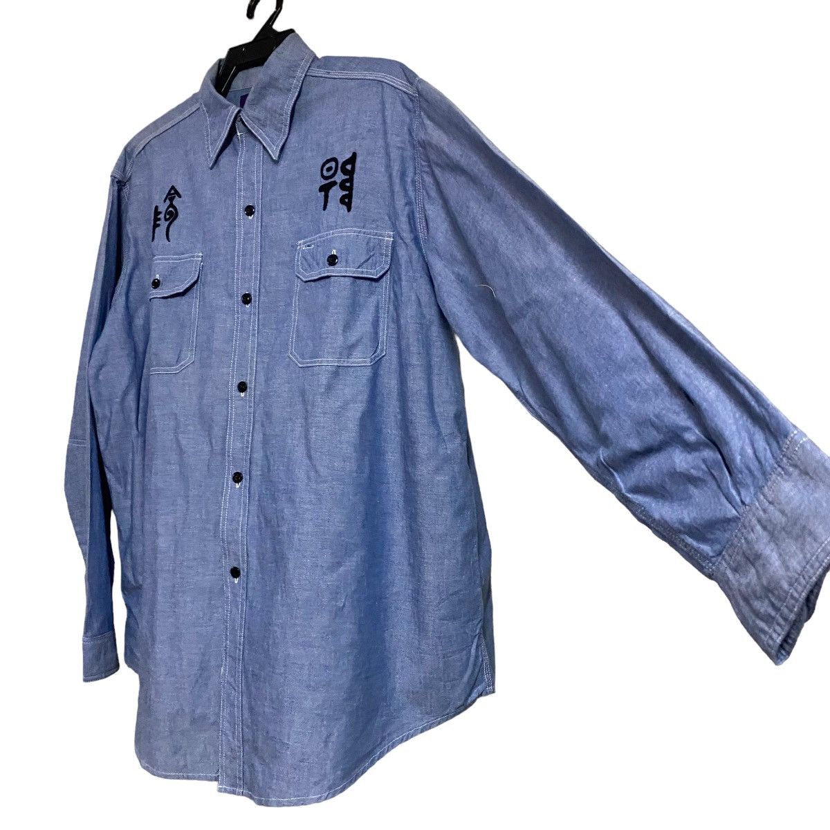 Nepenthes Needles By Nepenthes Chambray Embroidery Oversized Size US M / EU 48-50 / 2 - 3 Thumbnail