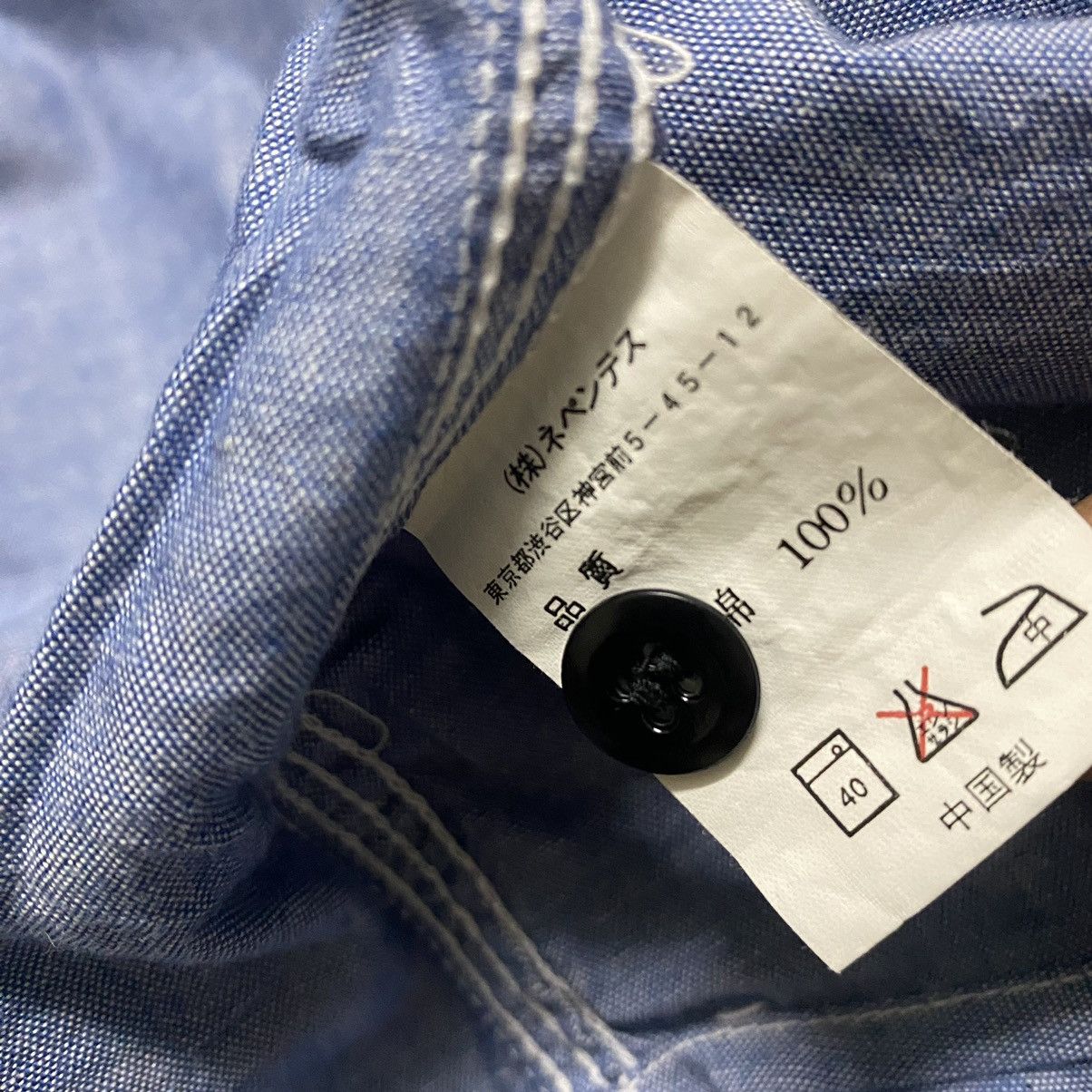 Nepenthes Needles By Nepenthes Chambray Embroidery Oversized Size US M / EU 48-50 / 2 - 16 Thumbnail