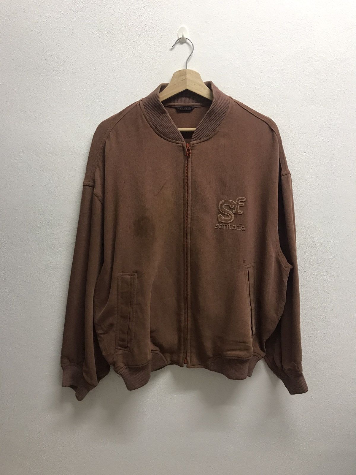 Japanese Brand VINTAGE SANTA FE BOMBER JACKET ZIPPER Size US L / EU 52-54 / 3 - 1 Thumbnail