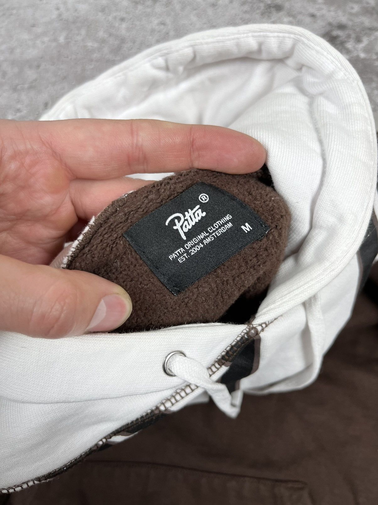 Patta Patta Brown/White Heavyweight Hoodie Size US M / EU 48-50 / 2 - 8 Thumbnail