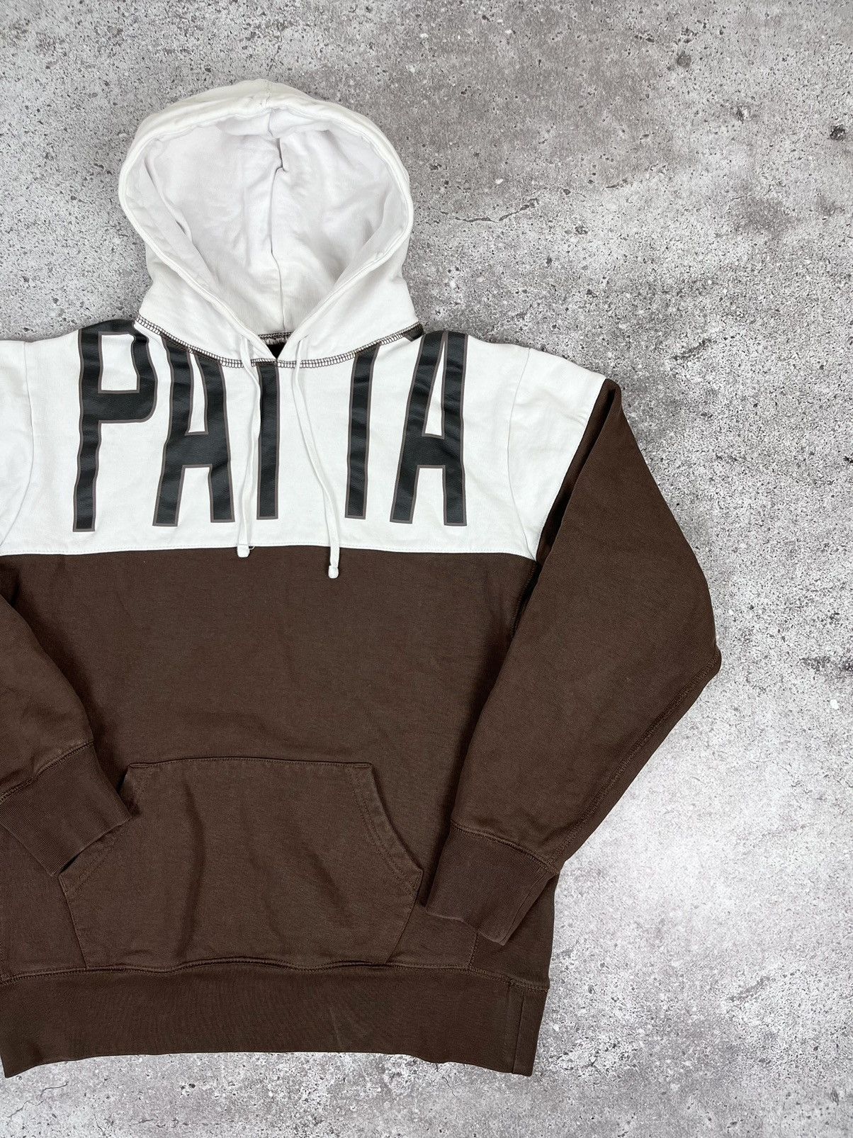 Patta Patta Brown/White Heavyweight Hoodie Size US M / EU 48-50 / 2 - 2 Thumbnail