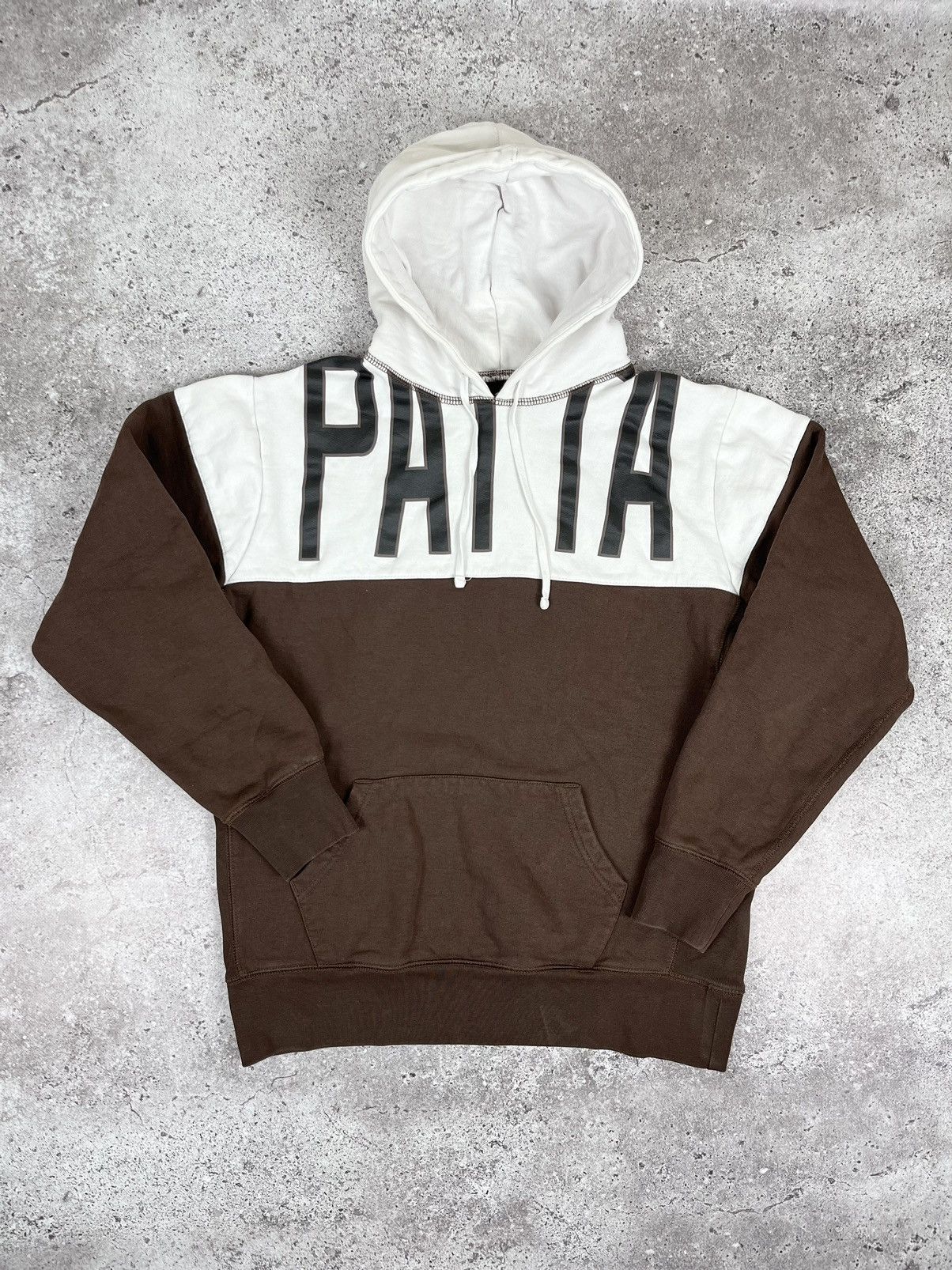 Patta Patta Brown/White Heavyweight Hoodie Size US M / EU 48-50 / 2 - 1 Thumbnail