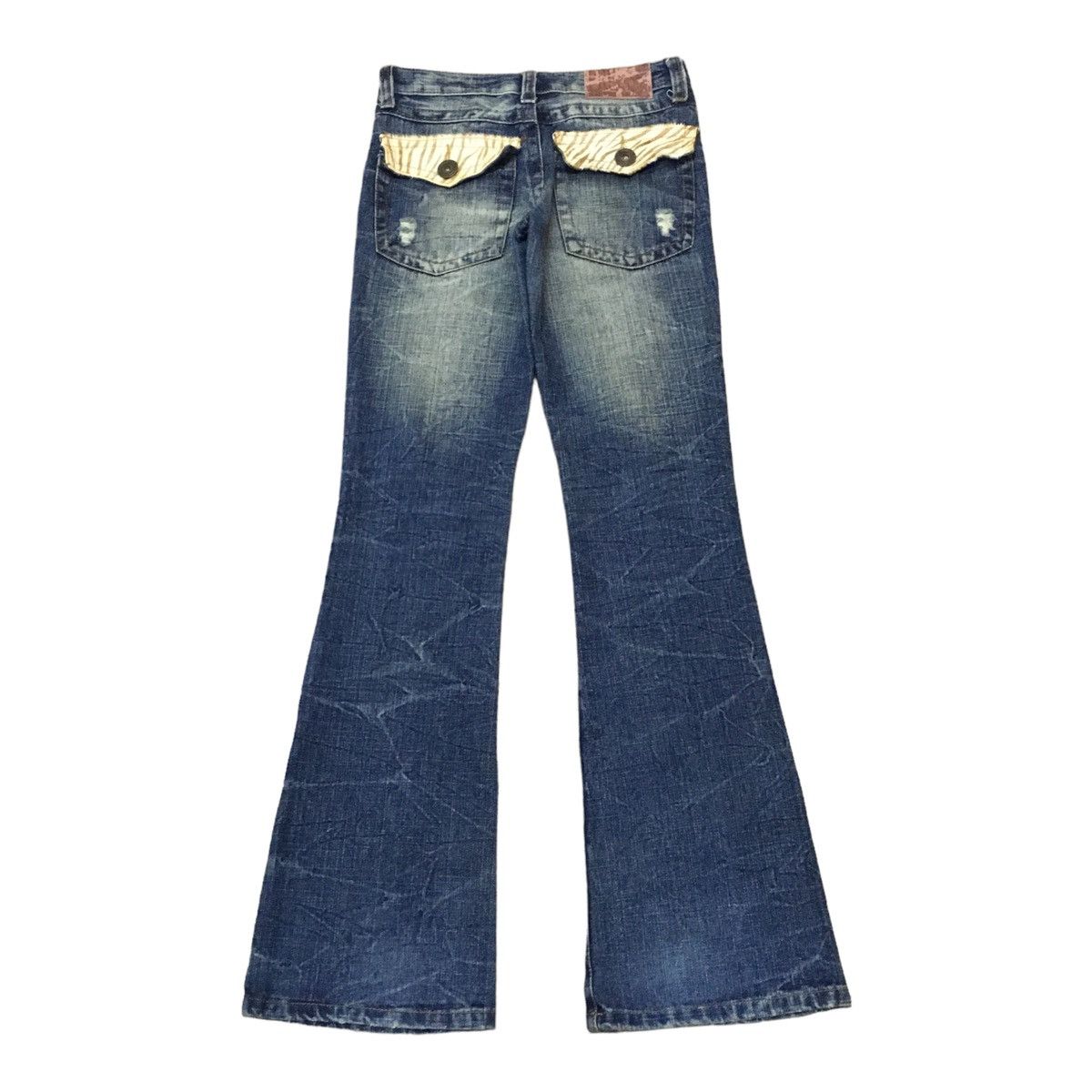 Japanese Brand × Vintage Rare Vintage Japanese Brand Press Distressed Jeans 1990s Size US 26 / EU 42 - 2 Thumbnail