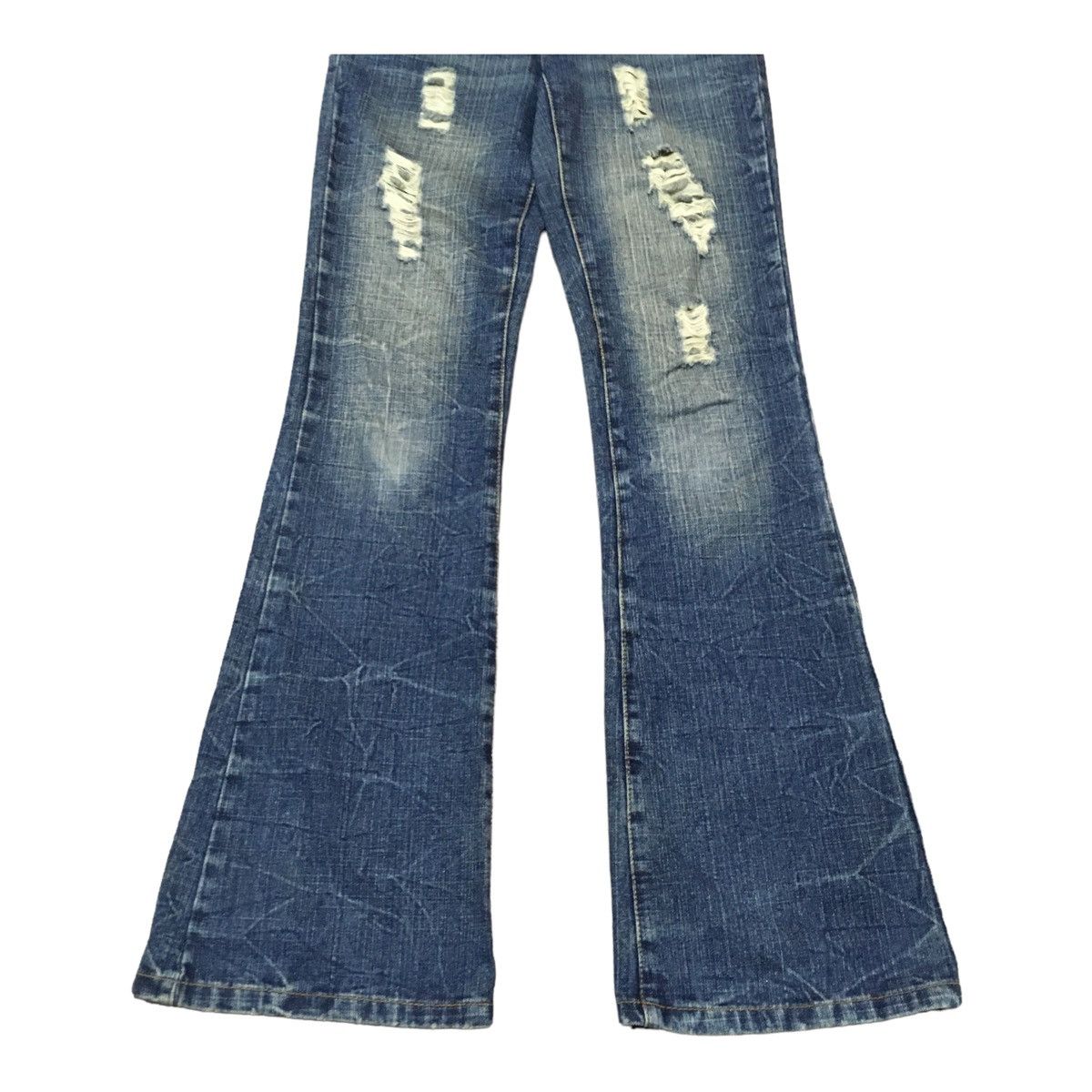 Japanese Brand × Vintage Rare Vintage Japanese Brand Press Distressed Jeans 1990s Size US 26 / EU 42 - 5 Thumbnail
