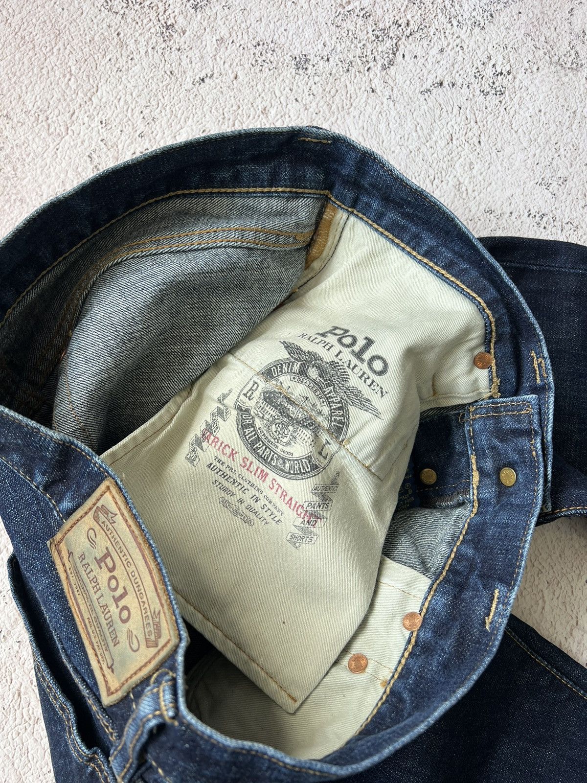 Polo Ralph Lauren × Ralph Lauren × Vintage Polo Ralph Lauren Selvedge Denim Jeans Vintage Size US 31 - 8 Thumbnail