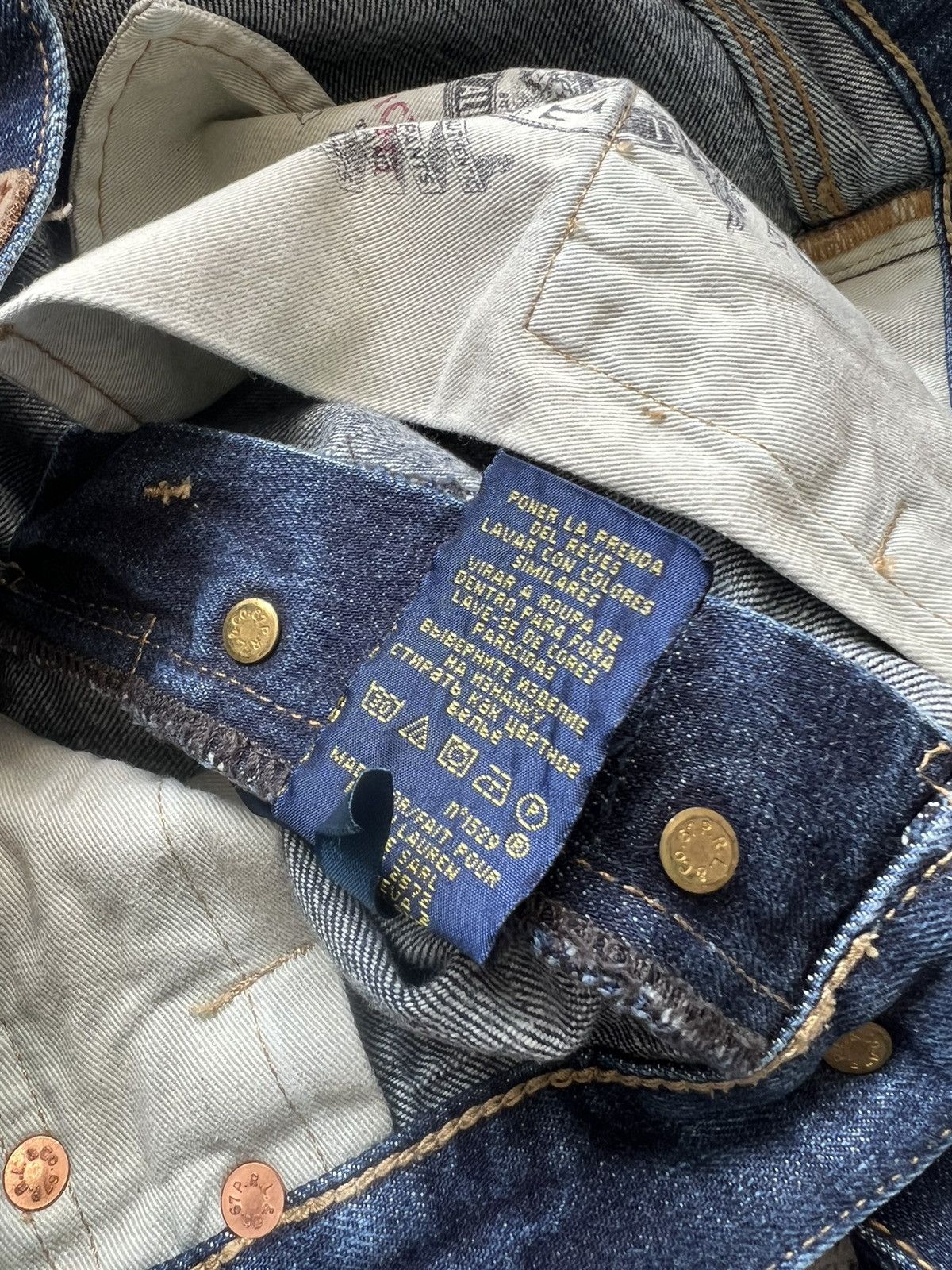 Polo Ralph Lauren × Ralph Lauren × Vintage Polo Ralph Lauren Selvedge Denim Jeans Vintage Size US 31 - 7 Thumbnail