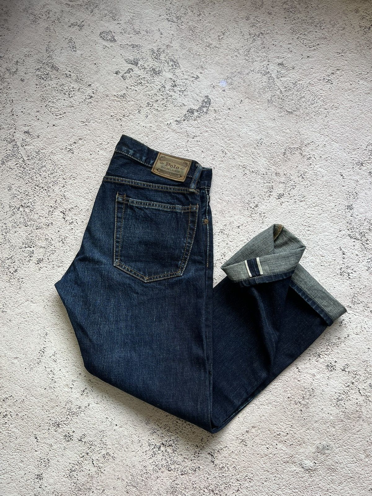 Polo Ralph Lauren × Ralph Lauren × Vintage Polo Ralph Lauren Selvedge Denim Jeans Vintage Size US 31 - 1 Thumbnail