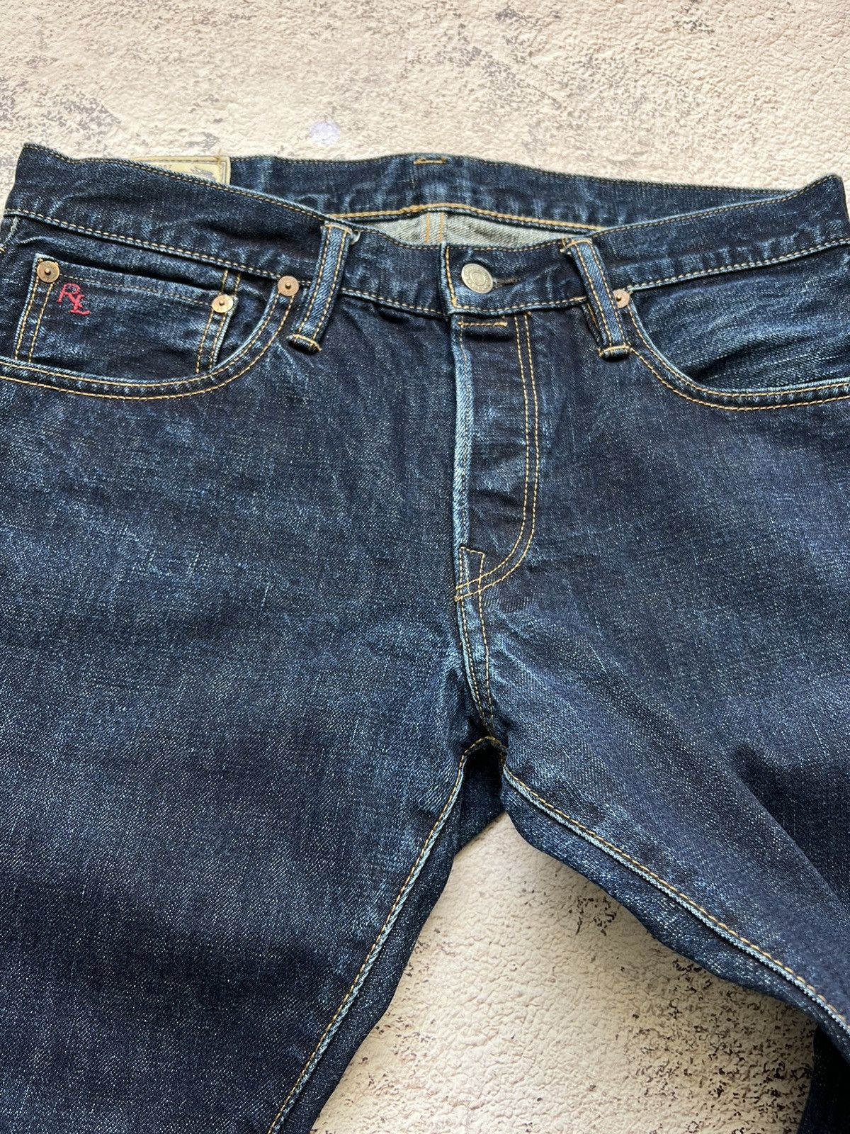 Polo Ralph Lauren × Ralph Lauren × Vintage Polo Ralph Lauren Selvedge Denim Jeans Vintage Size US 31 - 12 Thumbnail
