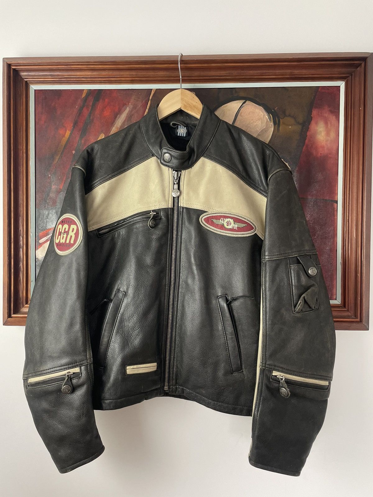 Hein Gericke Vintage 90s Hein Gericke Genuine Leather Racing Jacket Hype Size US S / EU 44-46 / 1 - 2 Thumbnail