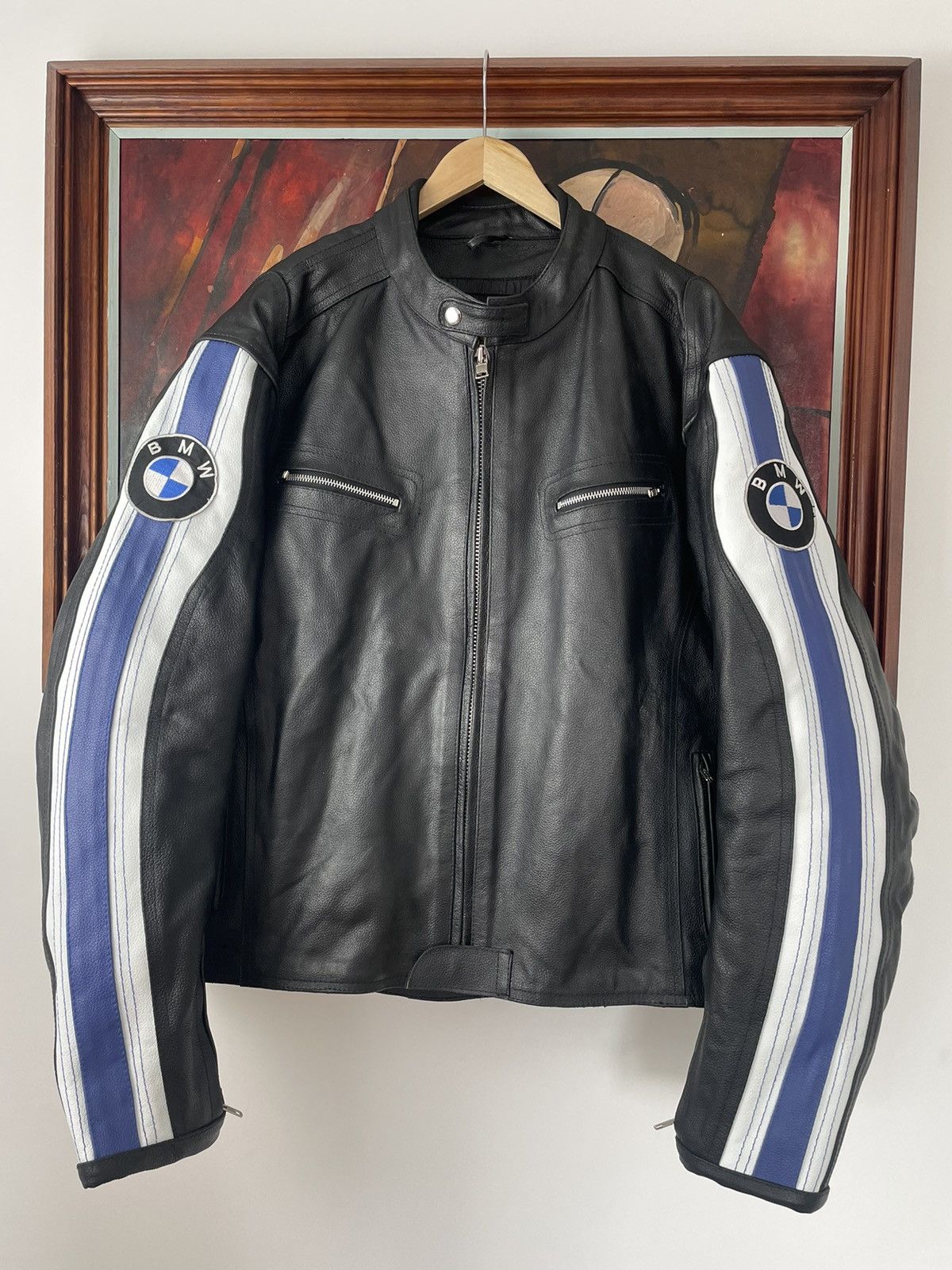 Vintage Vintage BMW Genuine Leather Racing Jacket Hype Streetwear | Grailed