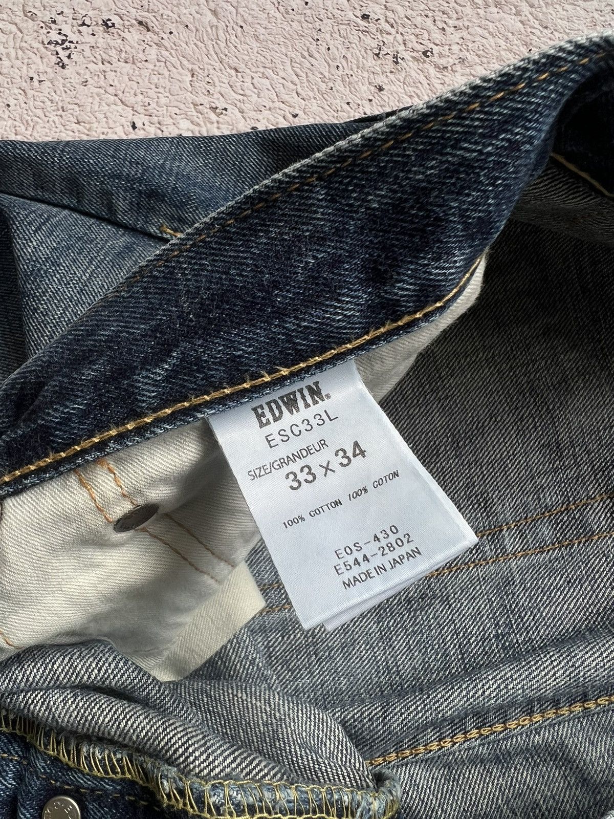 Edwin × Japanese Brand × Vintage Edwin ESC33L Japan Rainbow Selvage Denim Jeans Pants Size US 33 - 6 Thumbnail