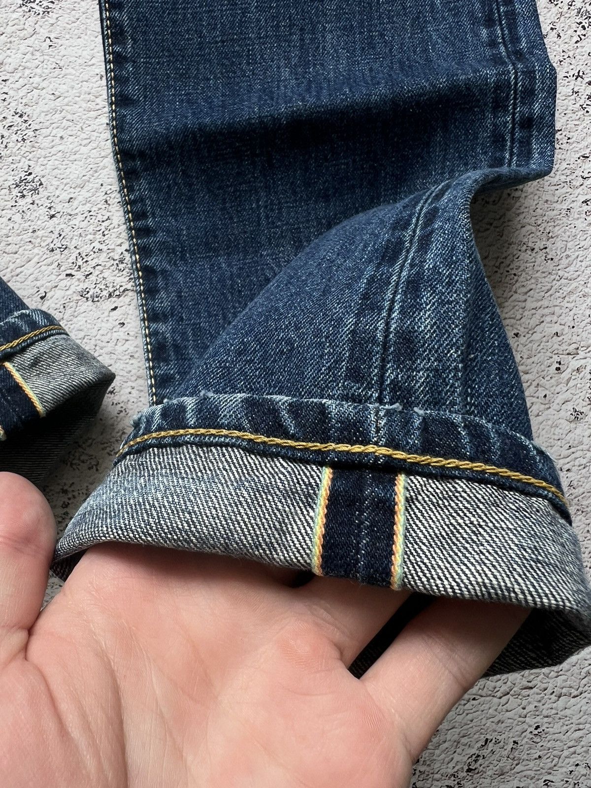 Edwin × Japanese Brand × Vintage Edwin ESC33L Japan Rainbow Selvage Denim Jeans Pants Size US 33 - 9 Thumbnail