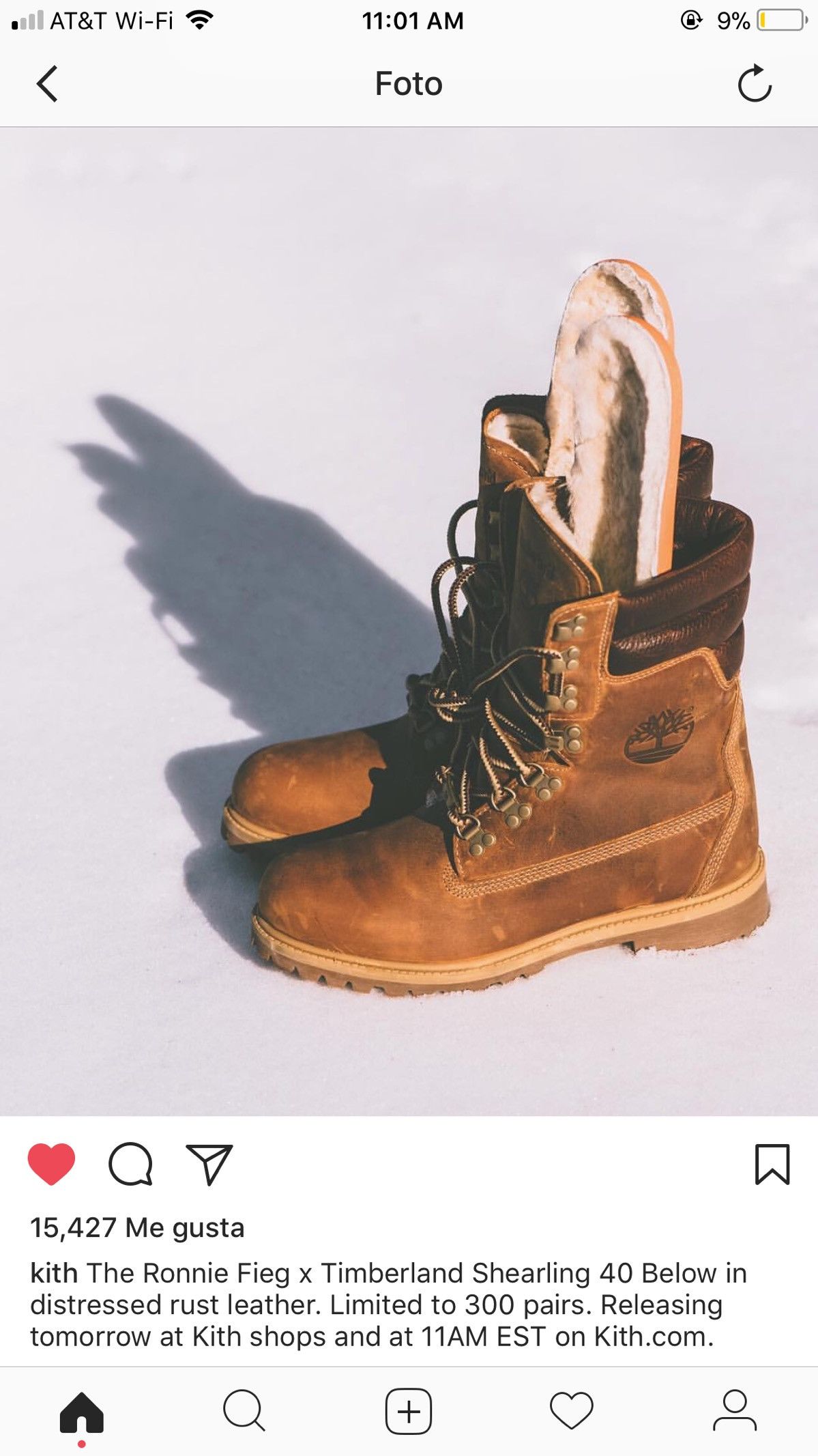 Timberland 40 below boot hotsell ronnie fieg shearling rust