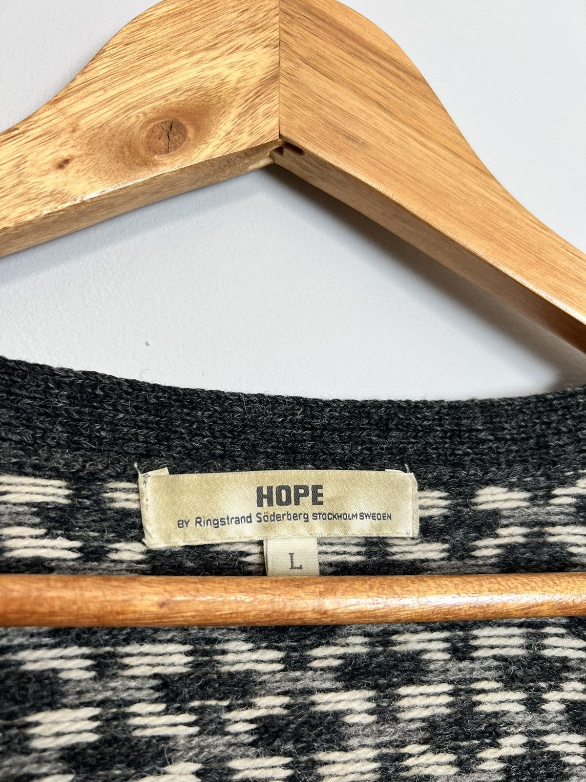Vintage Rare Hope Stockholm Soft Wool Avant Garde Cardigan Knit Hype Size US L / EU 52-54 / 3 - 7 Thumbnail