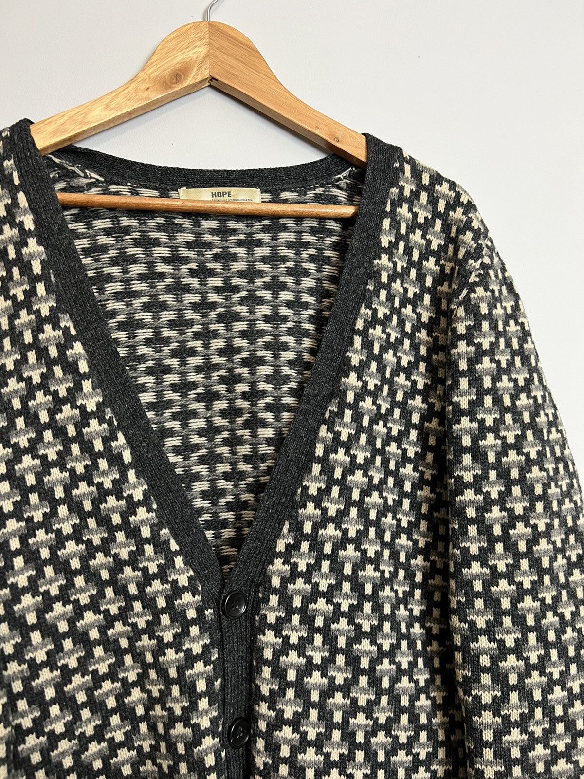 Vintage Rare Hope Stockholm Soft Wool Avant Garde Cardigan Knit Hype Size US L / EU 52-54 / 3 - 4 Thumbnail
