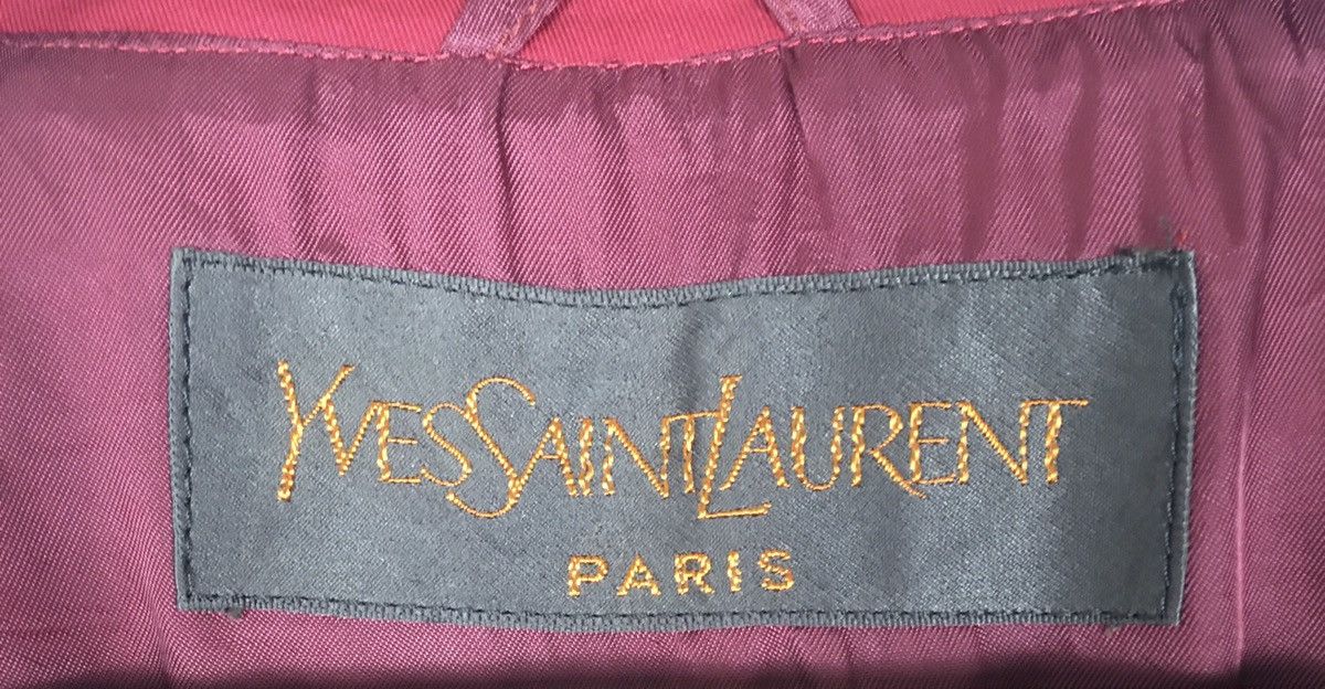 Designer vintage Yves Saint Laurent Designer Luxury Long Coat Jacket Size M / US 6-8 / IT 42-44 - 12 Thumbnail
