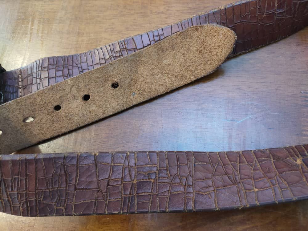 Leather Leather Belt Size ONE SIZE - 4 Thumbnail
